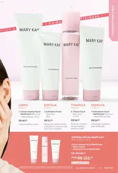 Mary Kay - Catálogo Maio 2026 - Pré-Visualização do folheto da loja Mary Kay, válido de 01.05.2026 | Página: 15 | Produtos: Tônico, Gel de limpeza, Toner