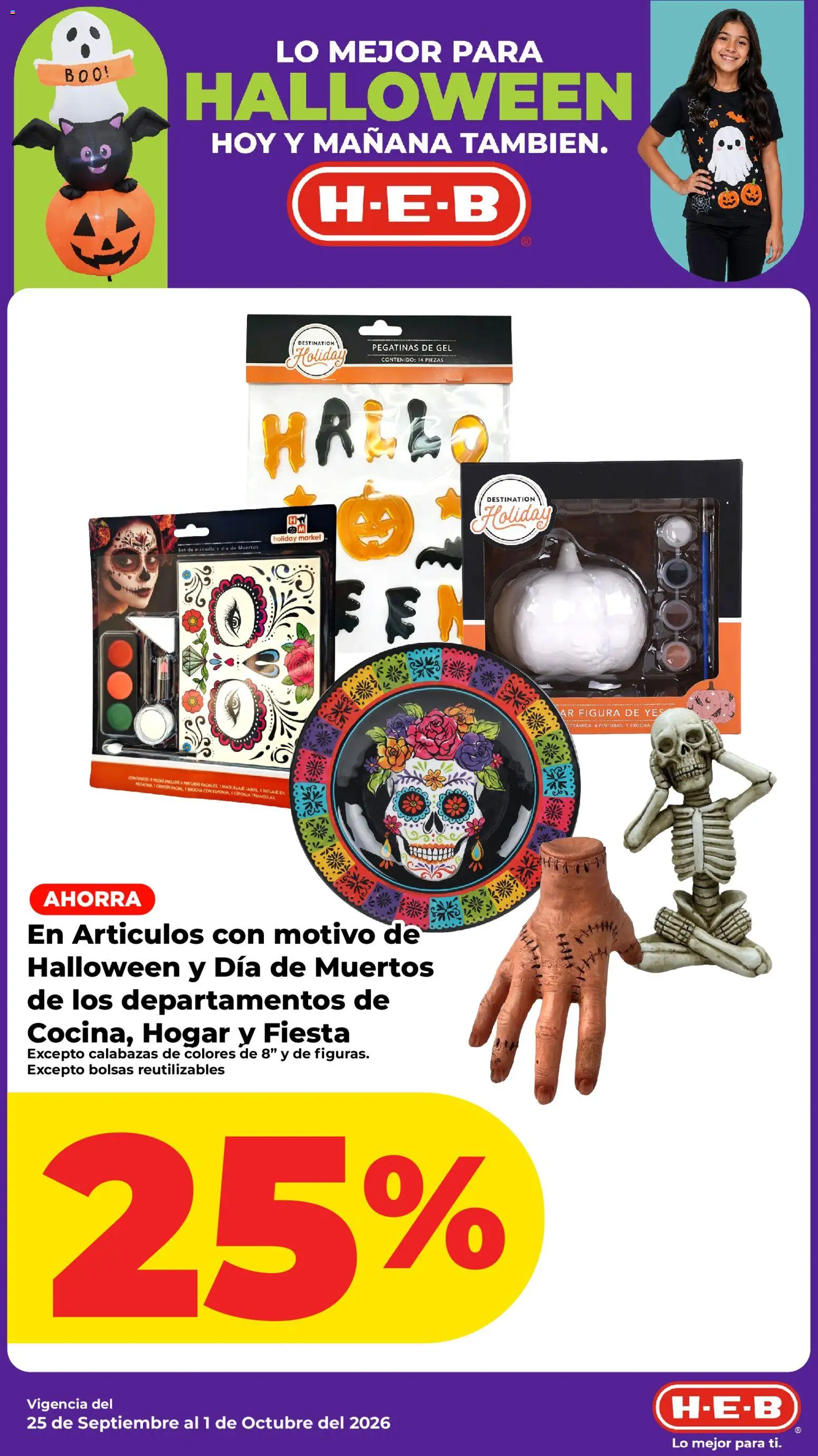 Nuevas ofertas de H-E-B válidas en toda la República Mexicana desde el 25/09/2026. ¡Encuentra las mejores ofertas en H-E-B folleto! | Página: 9