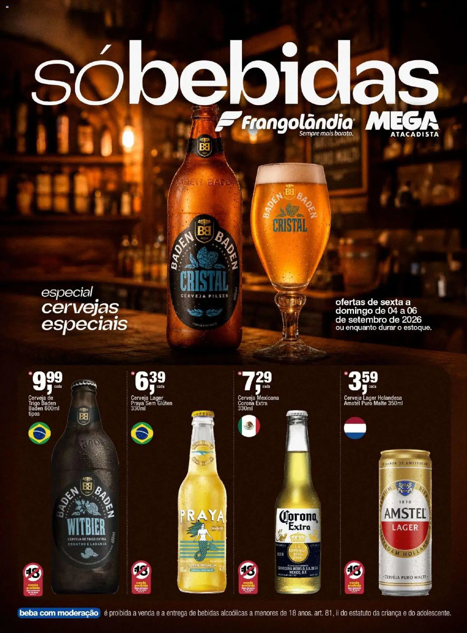 Frangolândia Folheto - válido de 04/09/2026 | Página: 1 | Produtos: Bebidas, Cerveja