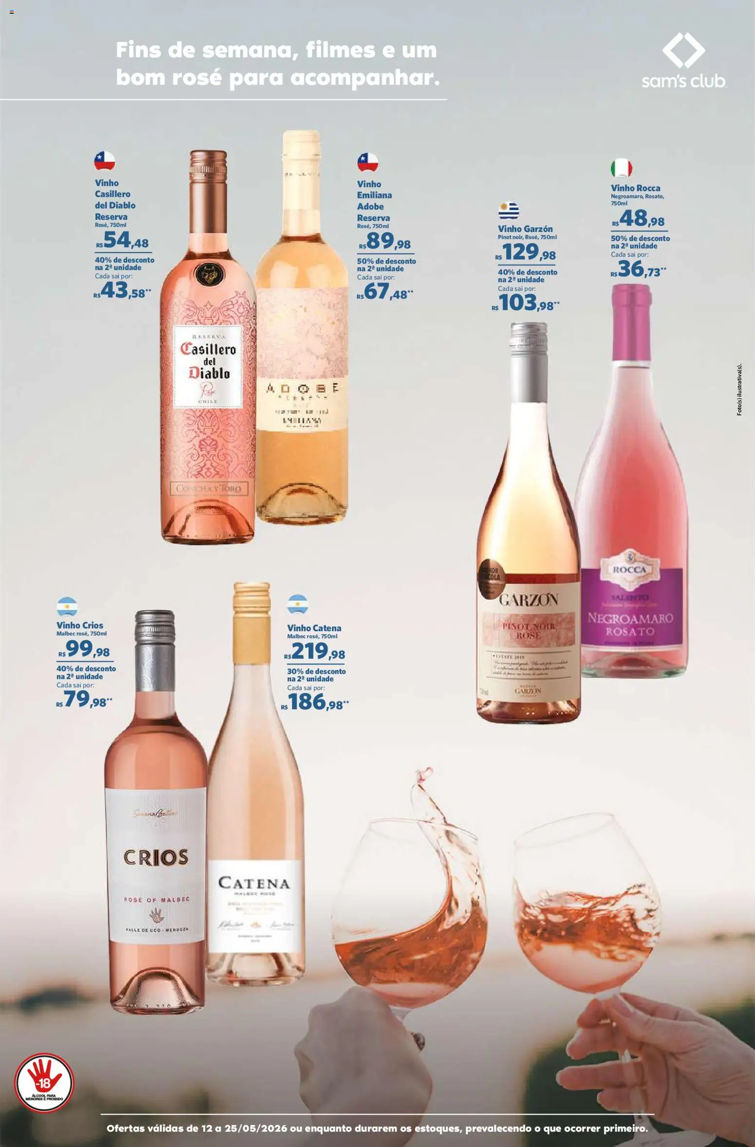 Sam's Club Folheto - válido de 12.05.2026 | Página: 8 | Produtos: Cola, Vinho