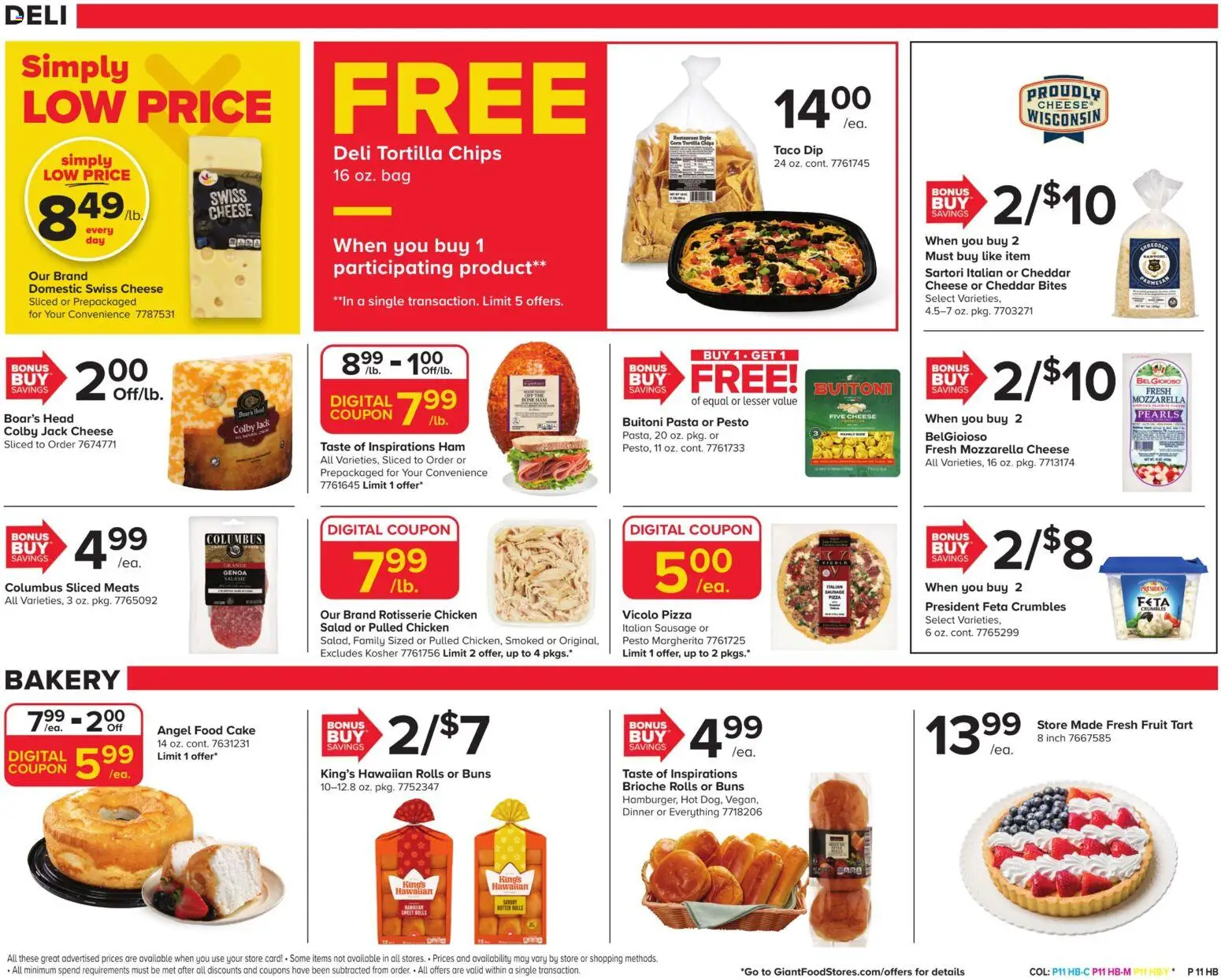 Giant Weekly Ad - valid from 22.05.2026 | Page: 13 | Products: Bakery, Ham, Pizza, Sausage