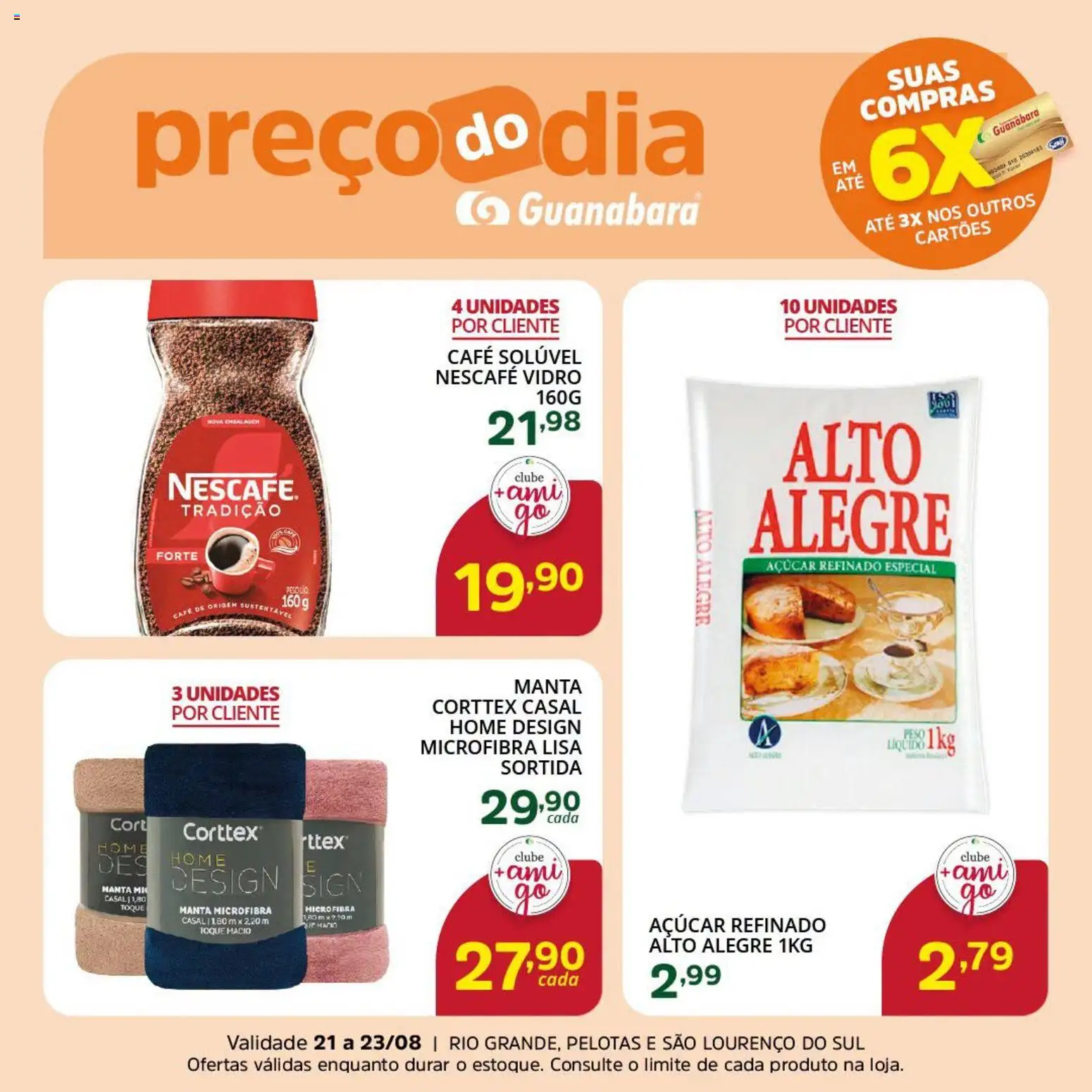 Supermercado Guanabara Folheto - válido de 21/08/2026 | Página: 2 | Produtos: Café, Açúcar, Café solúvel