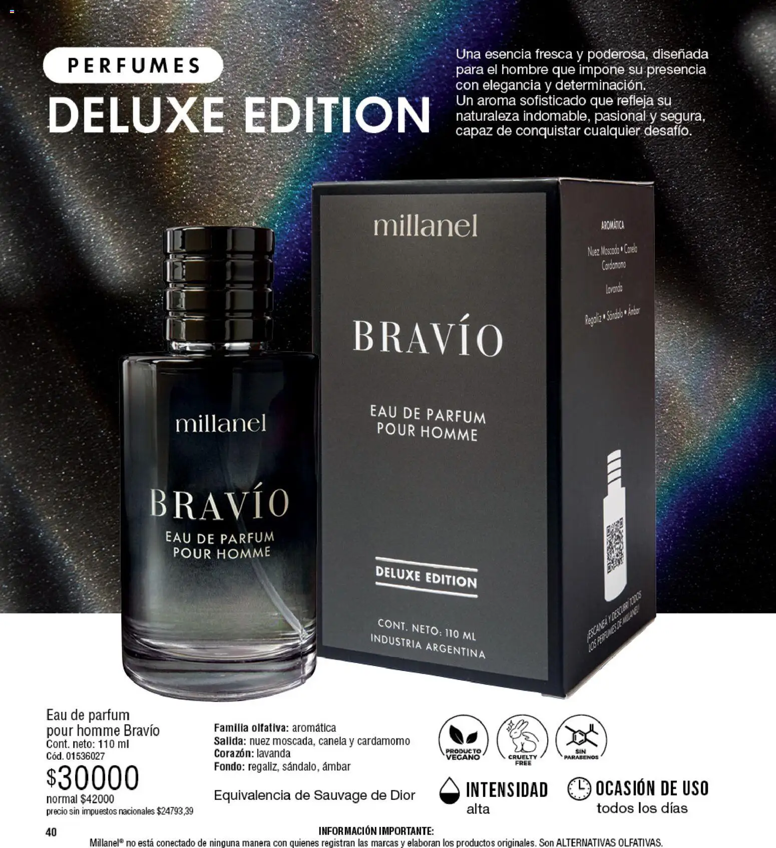 Millanel - Catálogo │ válido desde el 20/07/2026 | Página: 40 | Productos: Perfumes, Nuez, Cardamomo