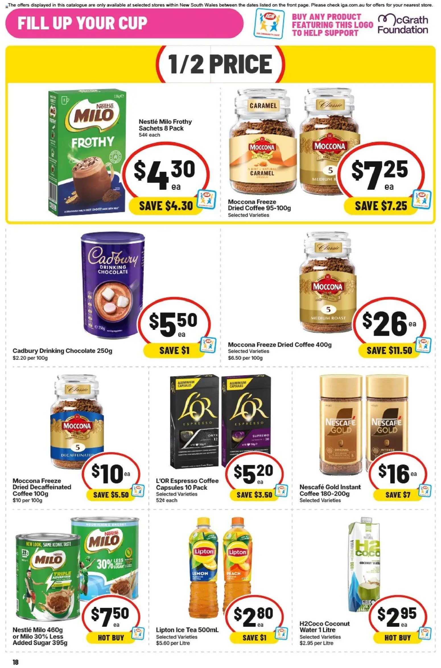 IGA catalogue - valid from 09/09/2026 | Page: 19 | Products: Tea, Sachets, Peach, Nescafe