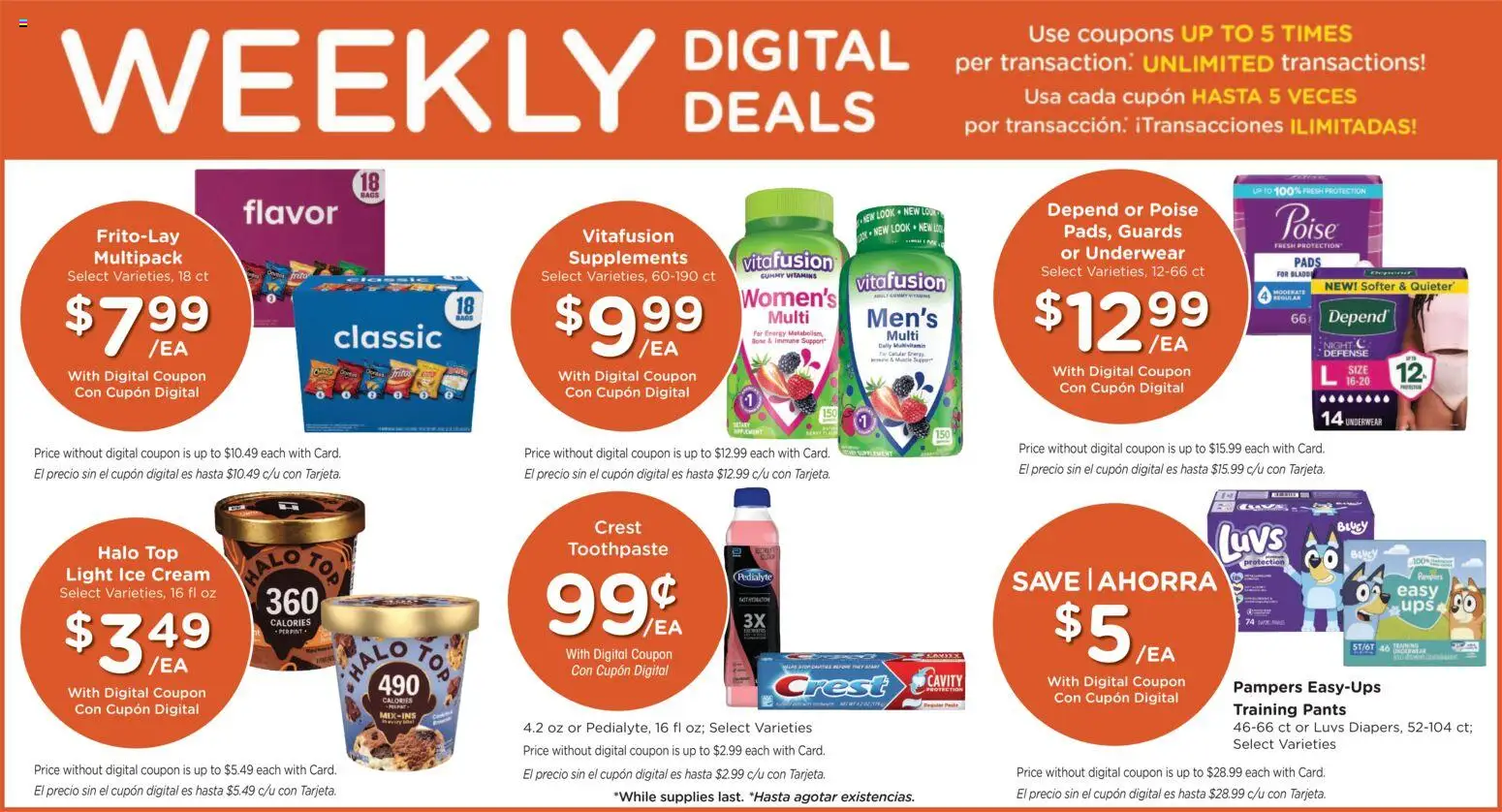 Fry's Food Weekly Ad - valid from 08/19/2026 | Page: 4 | Products: Toothpaste, Pads, Cream, Ice cream