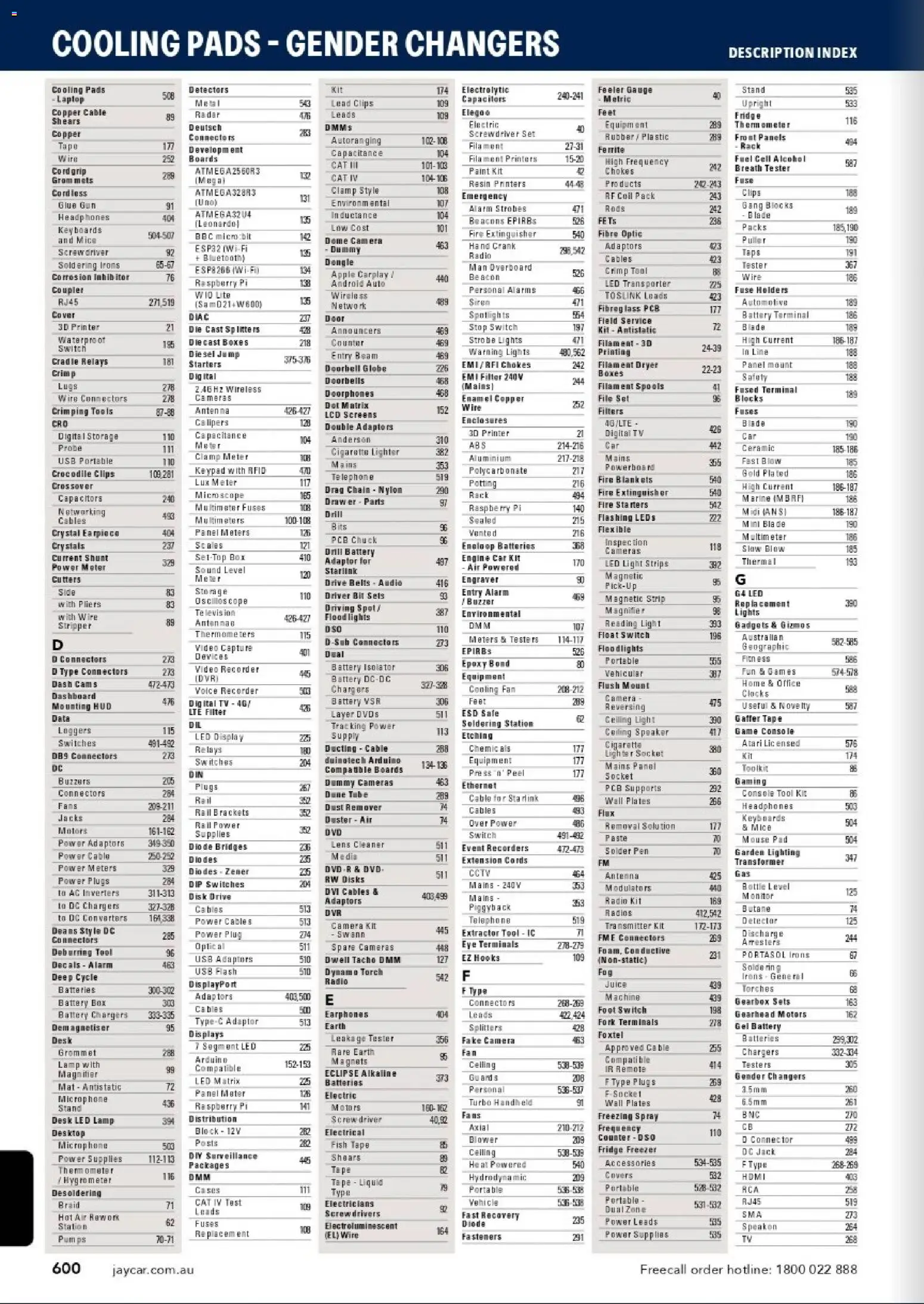 Jaycar catalogue - valid from 31/08/2026 | Page: 597 | Products: Antenna, Earphones, Strip, CCTV