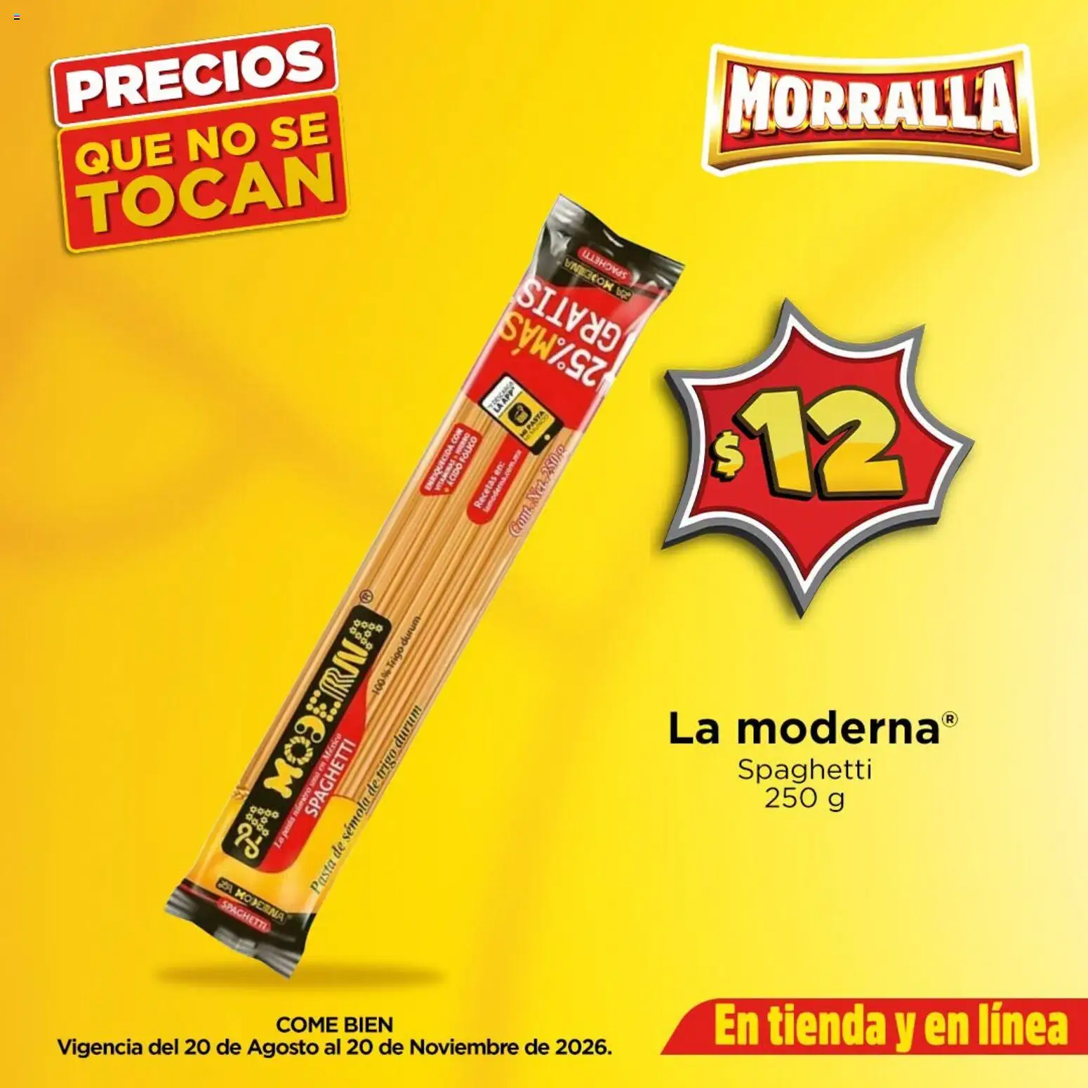 Nuevas ofertas de Bodega Aurrerá válidas en toda la República Mexicana desde el 20/08/2026. ¡Encuentra las mejores ofertas en Bodega Aurrerá folleto Moralla! | Página: 2 | Productos: Pasta, Sémola, Pasta de sémola