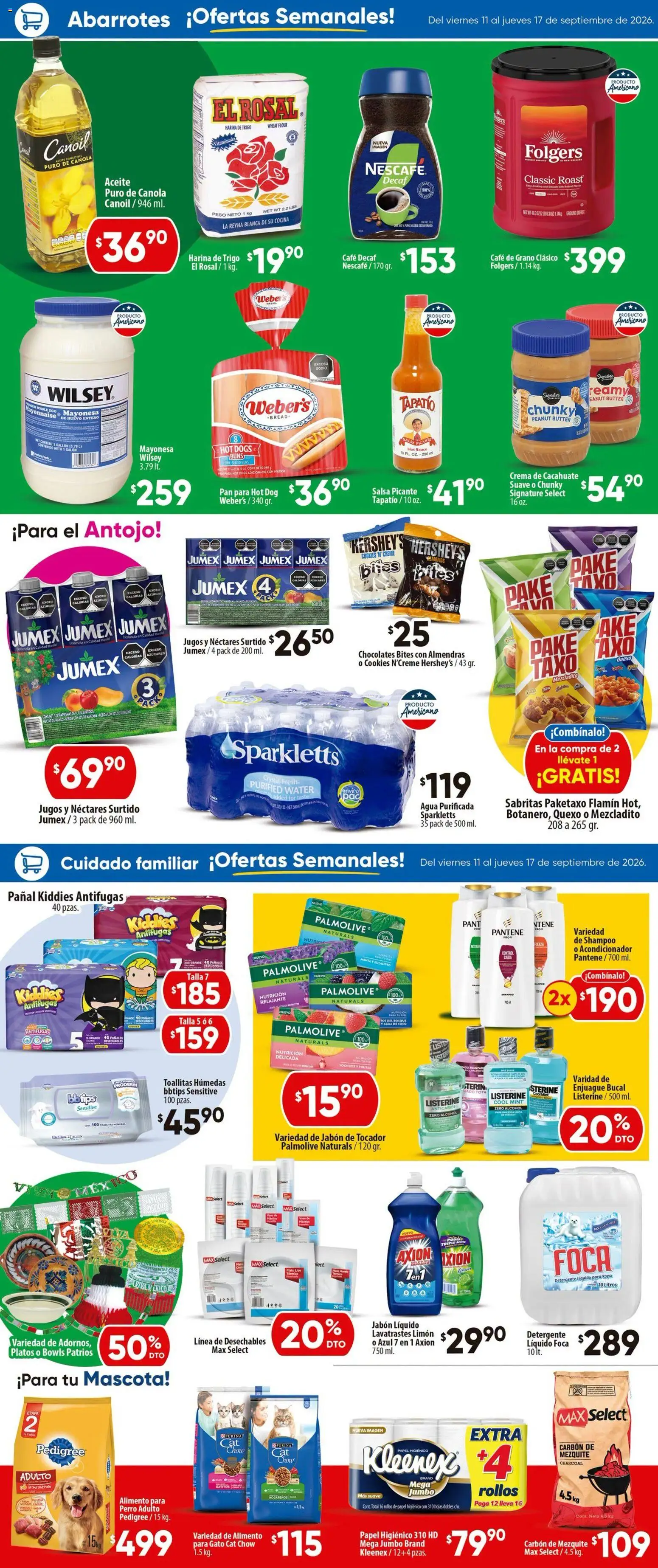 Nuevas ofertas de Calimax válidas en toda la República Mexicana desde el 11/09/2026. ¡Encuentra las mejores ofertas en Calimax folleto Ensenada! | Página: 2 | Productos: Harina, Cacahuate, Pan, Papel higiénico