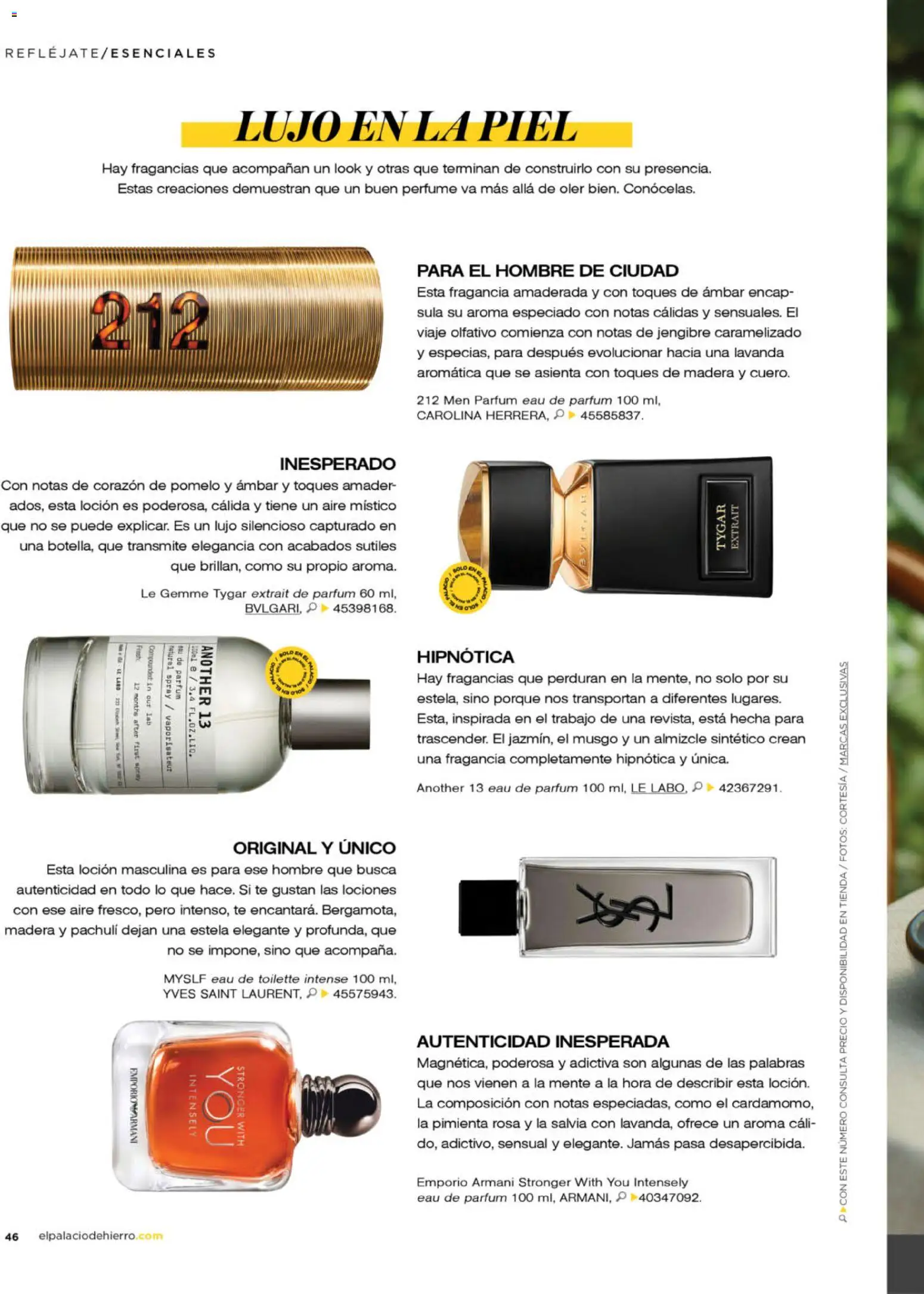 Nuevas ofertas de Palacio De Hierro válidas en toda la República Mexicana desde el 01/09/2026. ¡Encuentra las mejores ofertas en Palacio De Hierro catálogo La Gaceta! | Página: 48 | Productos: Loción, Té, Fragancia, Jengibre