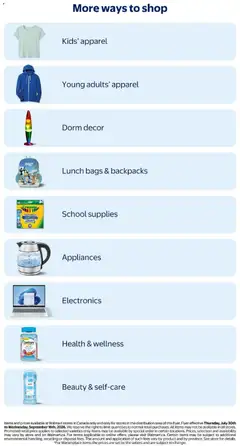 Preview of Walmart flyer - School's in session from shop Walmart valid from Jul 30, 2026 | Page: 29