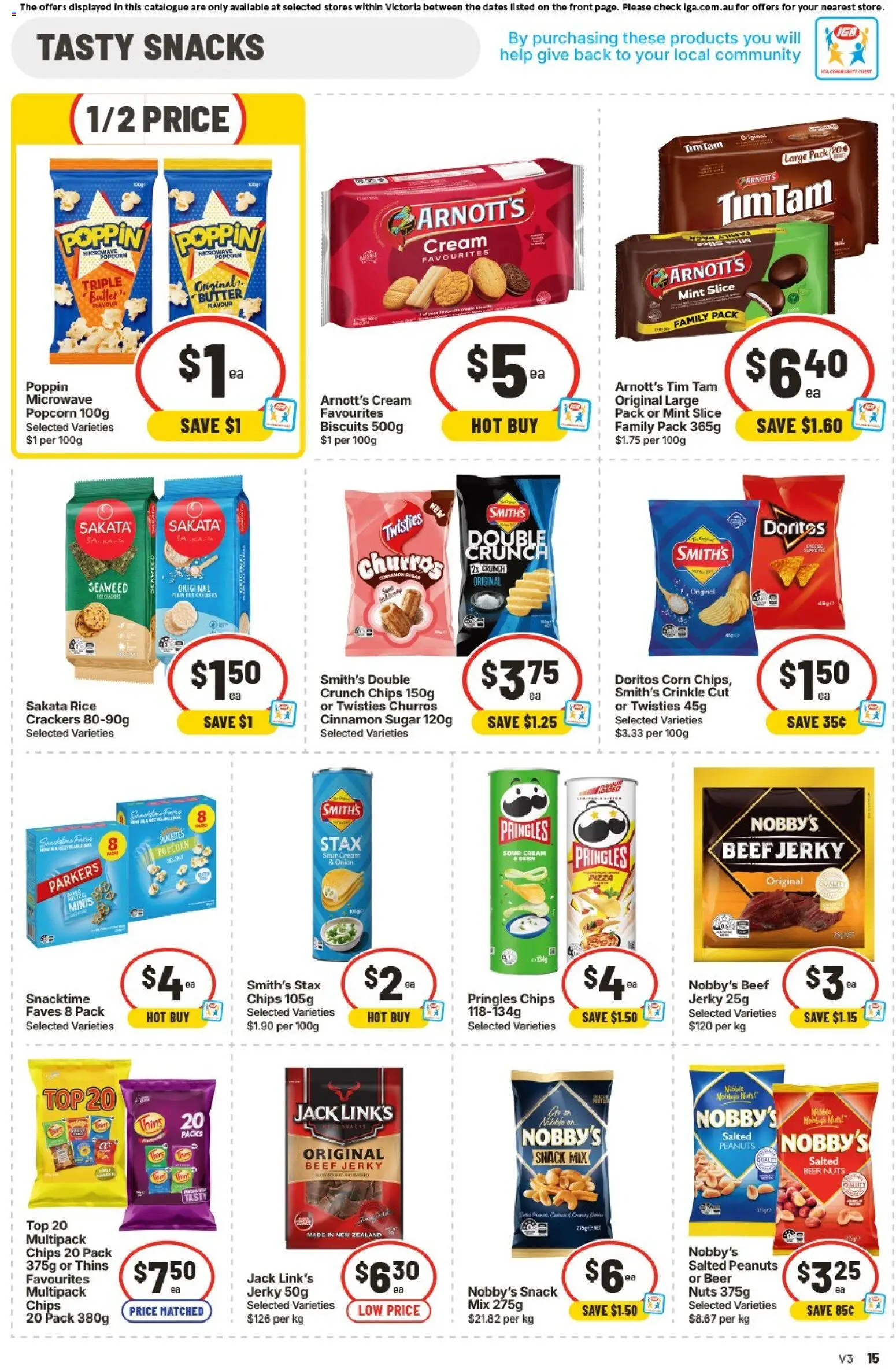 IGA catalogue - valid from 29/07/2026 | Page: 15 | Products: Pizza, Chips, Sugar, Microwave