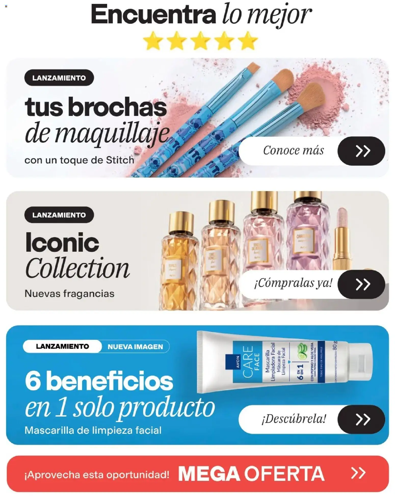 Catálogo Avon válido desde 22/07/2026 | Página: 3 | Productos: Máscara, Maquillaje