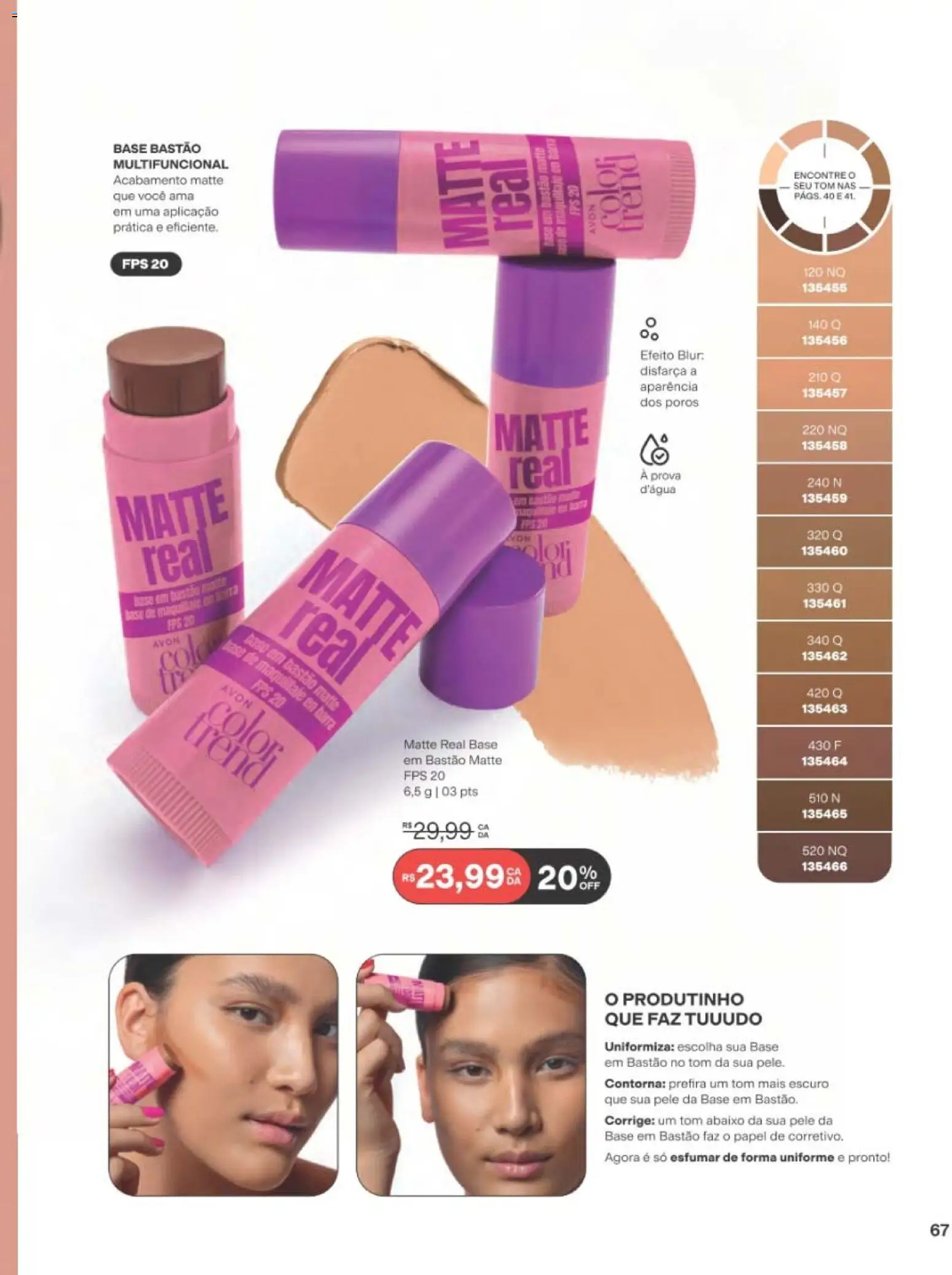 Avon Folheto - válido de 19/07/2026 | Página: 67 | Produtos: Multifuncional, Base