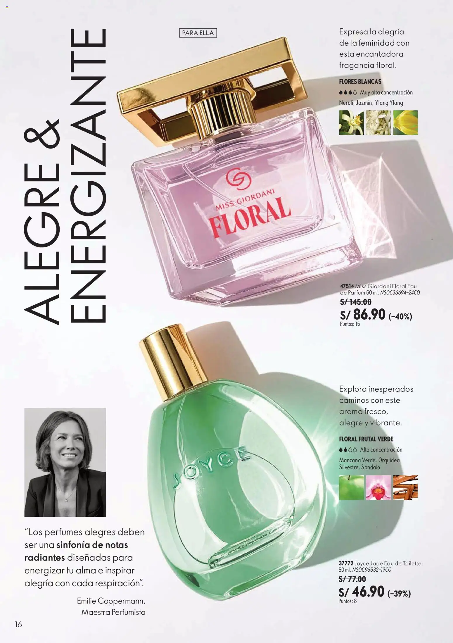 Catálogo Oriflame válido desde 22/08/2026 | Página: 16 | Productos: Perfumes, Orquídea, Flores, Fragancia