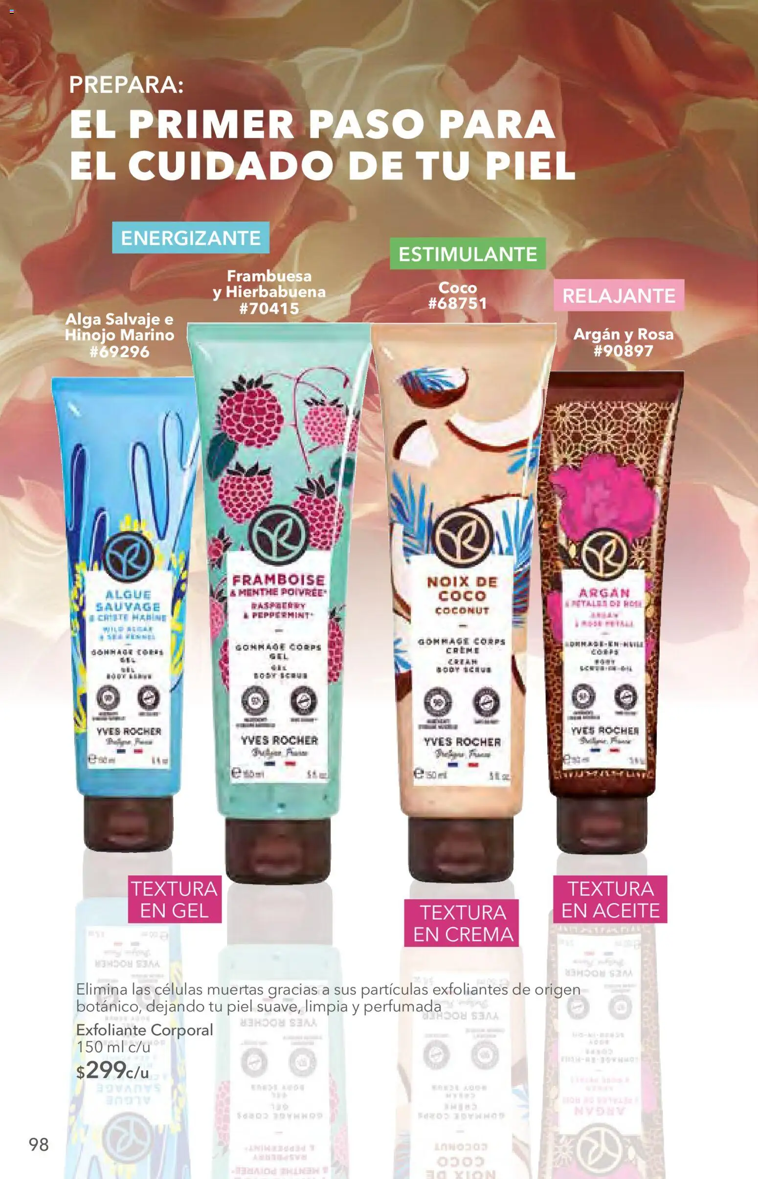 Nuevas ofertas de Yves Rocher válidas en toda la República Mexicana desde el 12.05.2026. ¡Encuentra las mejores ofertas en Yves Rocher campaña 7 2026! | Página: 100 | Productos: Crema, Hinojo, Exfoliante corporal, Aceite