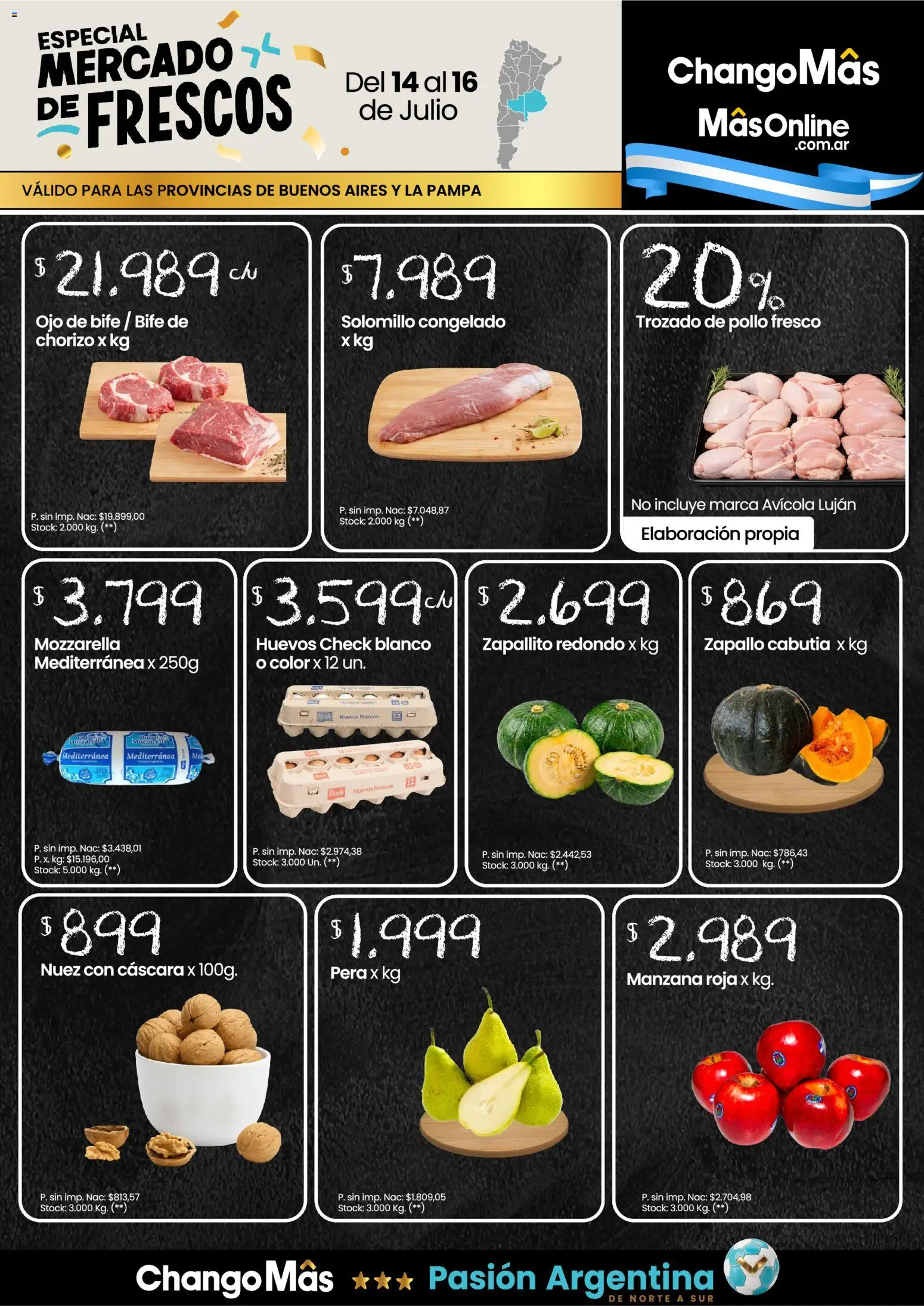 Changomas Mercado de Frescos │ válido desde el 14/07/2026 | Página: 1