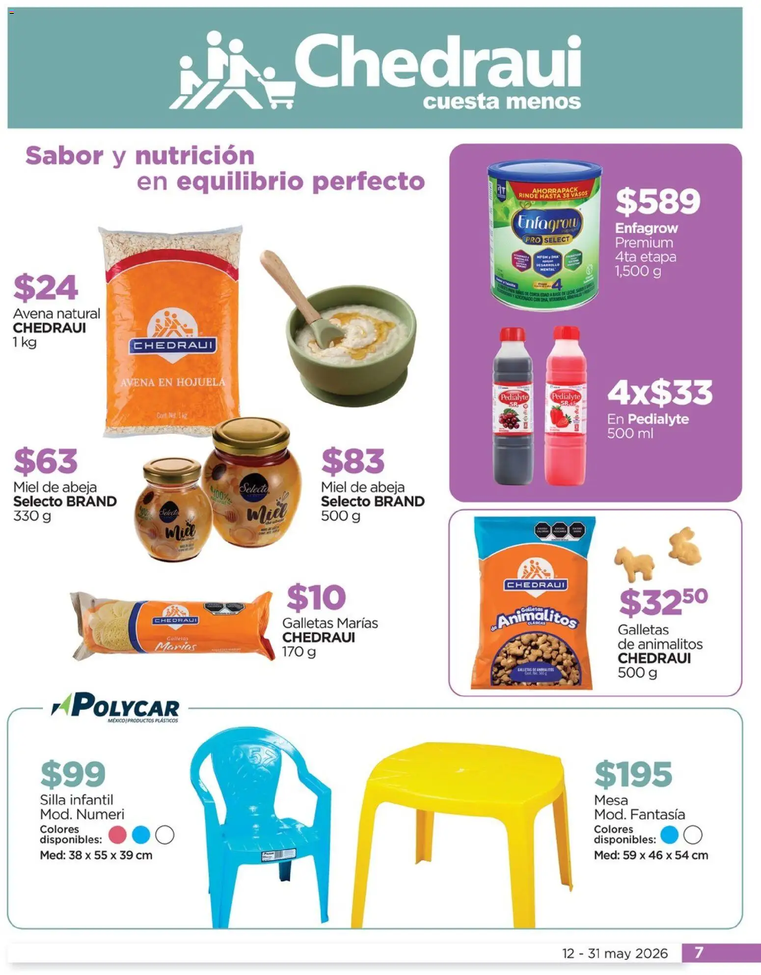 Nuevas ofertas de Chedraui válidas en toda la República Mexicana desde el 12.05.2026. ¡Encuentra las mejores ofertas en Chedraui folleto Bebé! | Página: 7