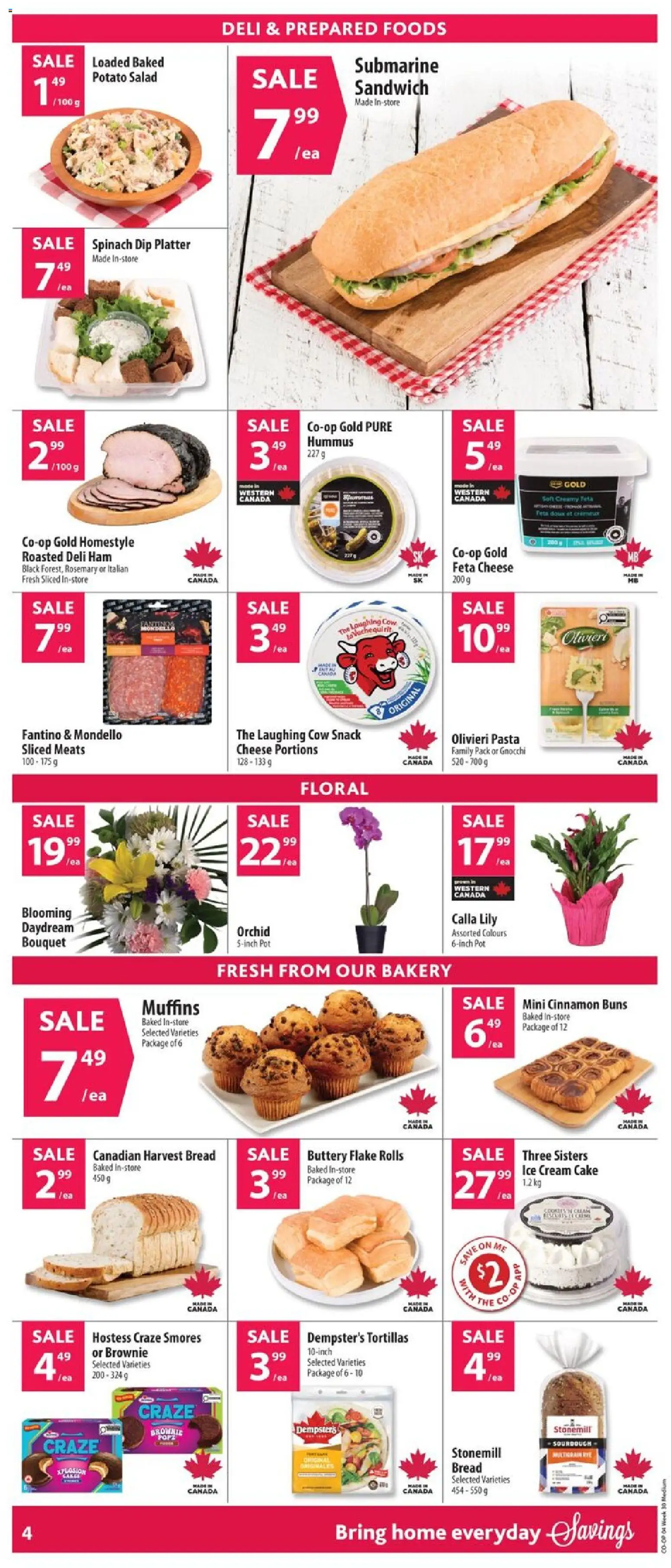 Co-op Food flyer valid from Jul 23, 2026 | Page: 7 | Products: Ice cream, Salad, Cheese, Bread