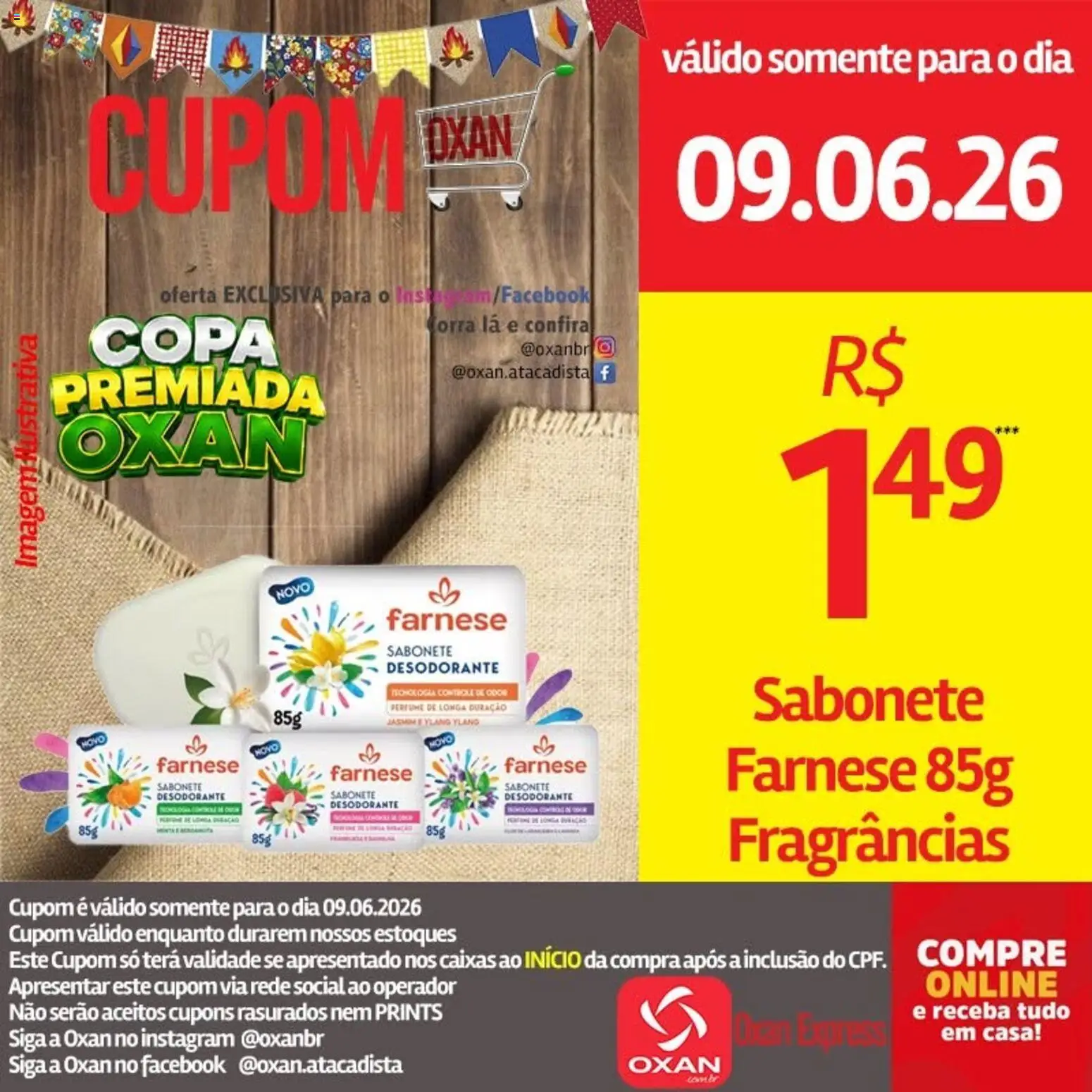 Oxan Atacadista Folheto - válido de 09.06.2026 | Página: 20 | Produtos: Perfume, Desodorante, Copa, Sabonete