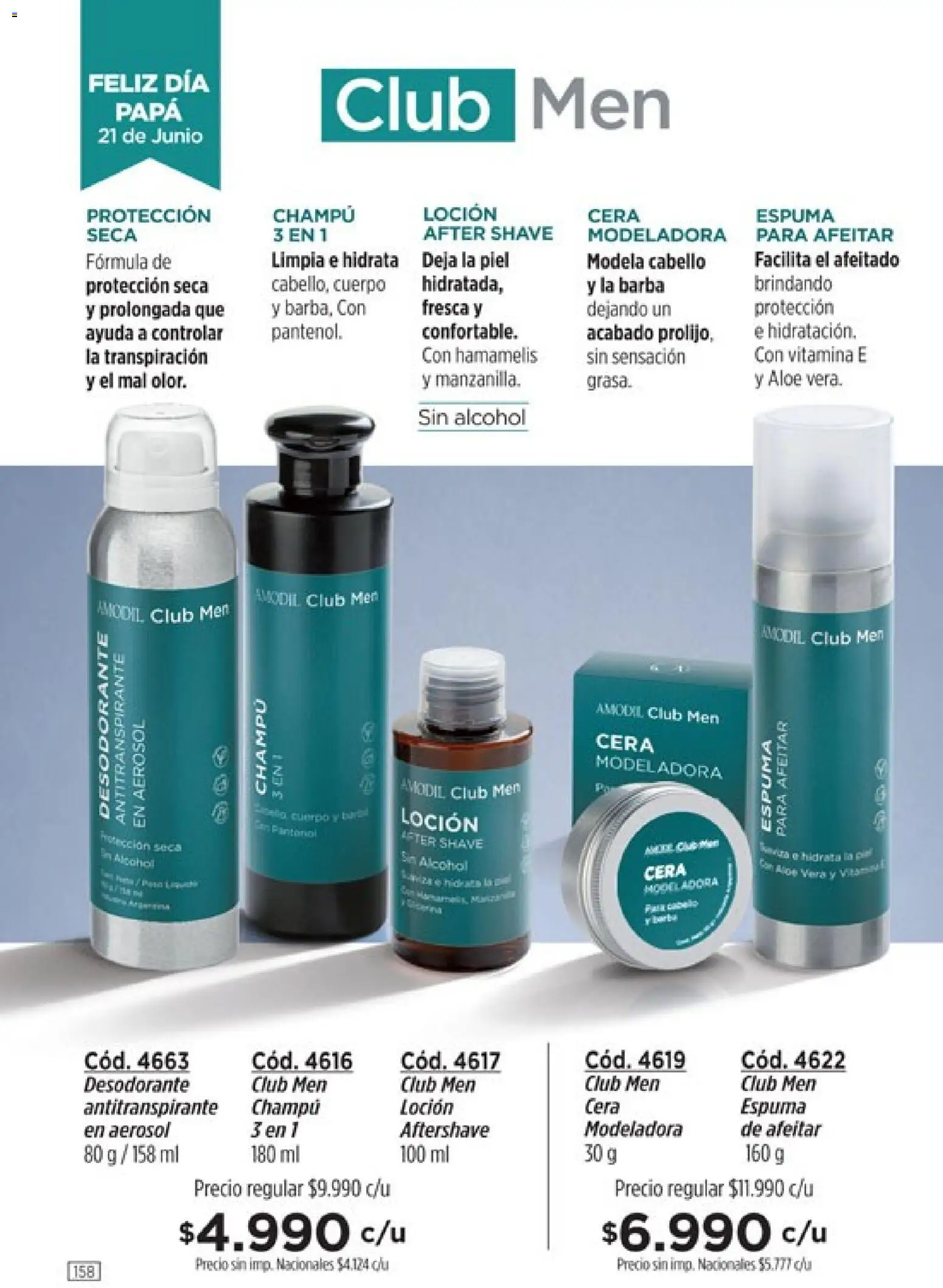Catálogo Amodil Campaña 9 │ válido desde el 05.05.2026 | Página: 158 | Productos: Papa, Champú, Loción, Cera