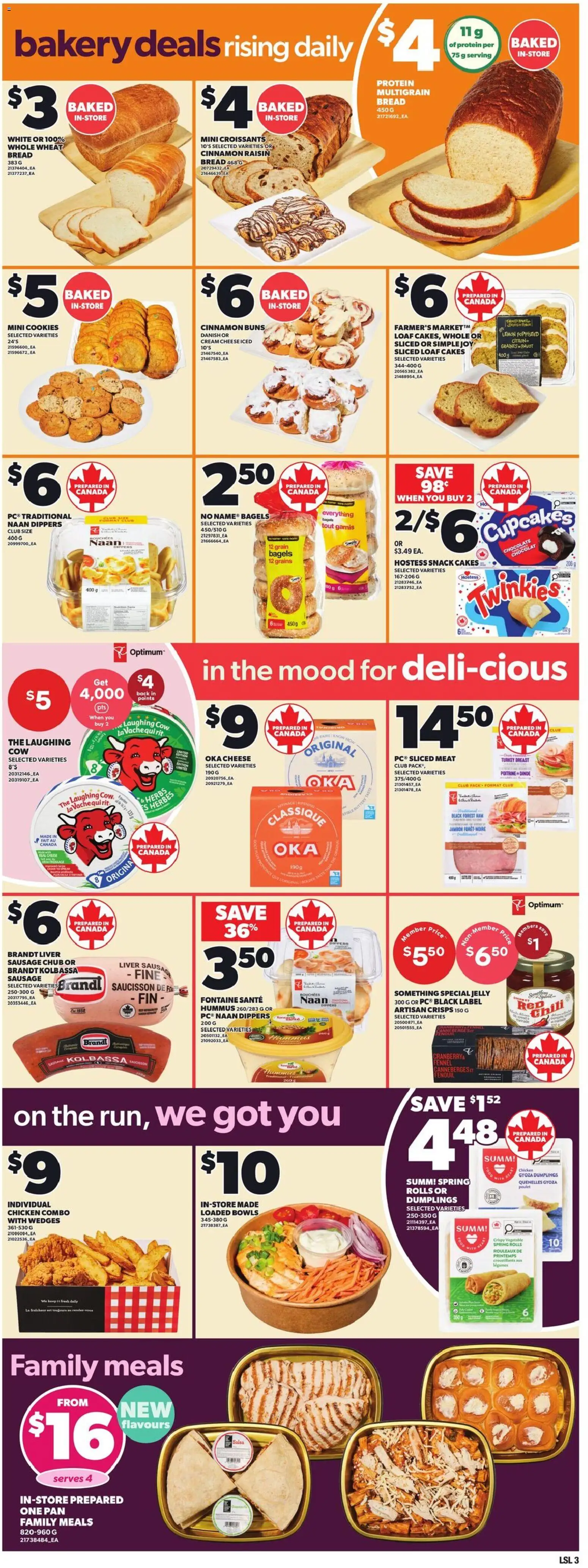 Loblaws flyer valid from 28.05.2026 | Page: 6 | Products: Cream, Cookies, Bread, Ham