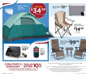 Preview of Fred Meyer weekly ads valid from 07/15/2026 | Page: 10 | Products: Chair, Tent, Stove