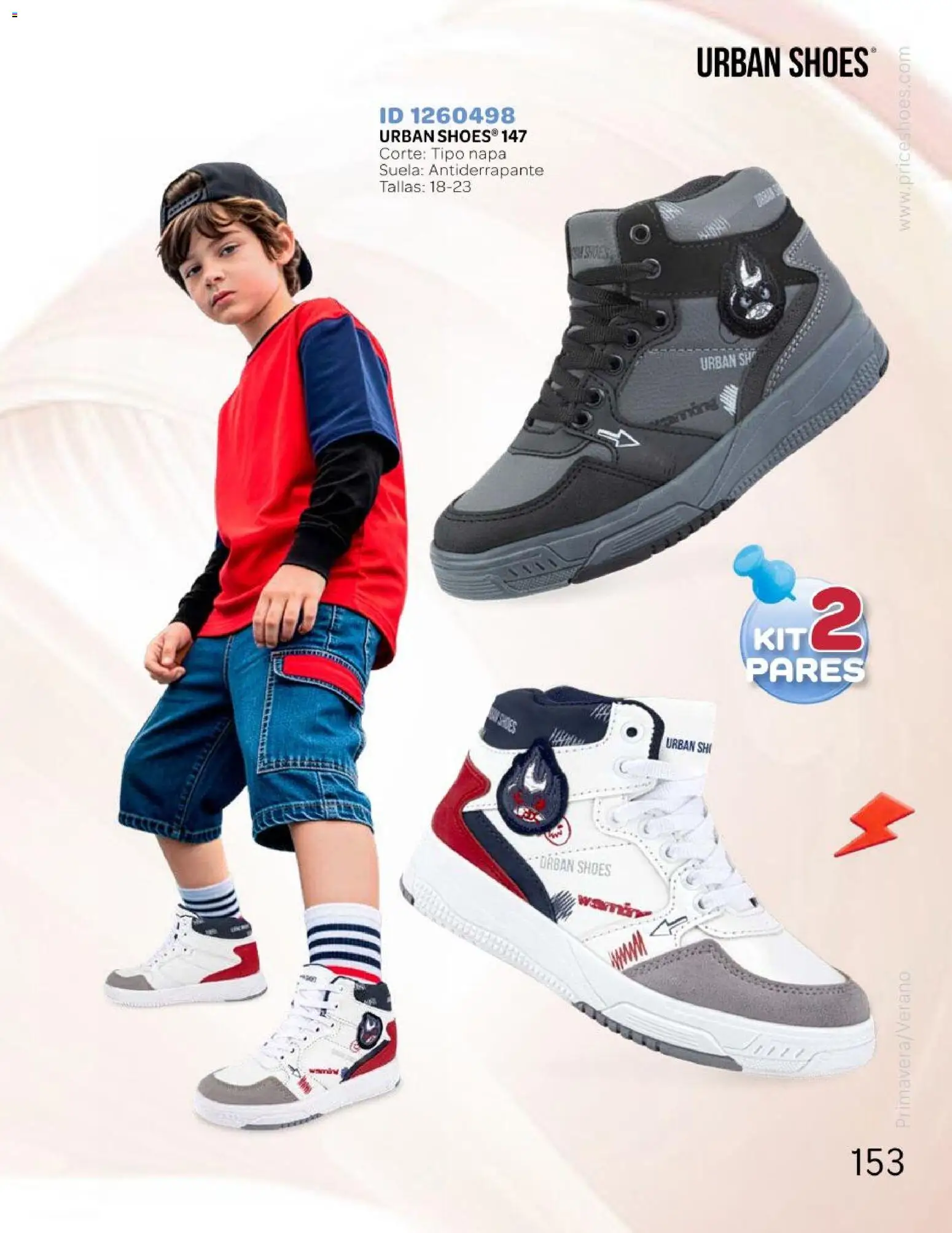 Nuevas ofertas de Price Shoes válidas en toda la República Mexicana desde el 25.04.2026. ¡Encuentra las mejores ofertas en Price Shoes catálogo Kids todo en uno! | Página: 153