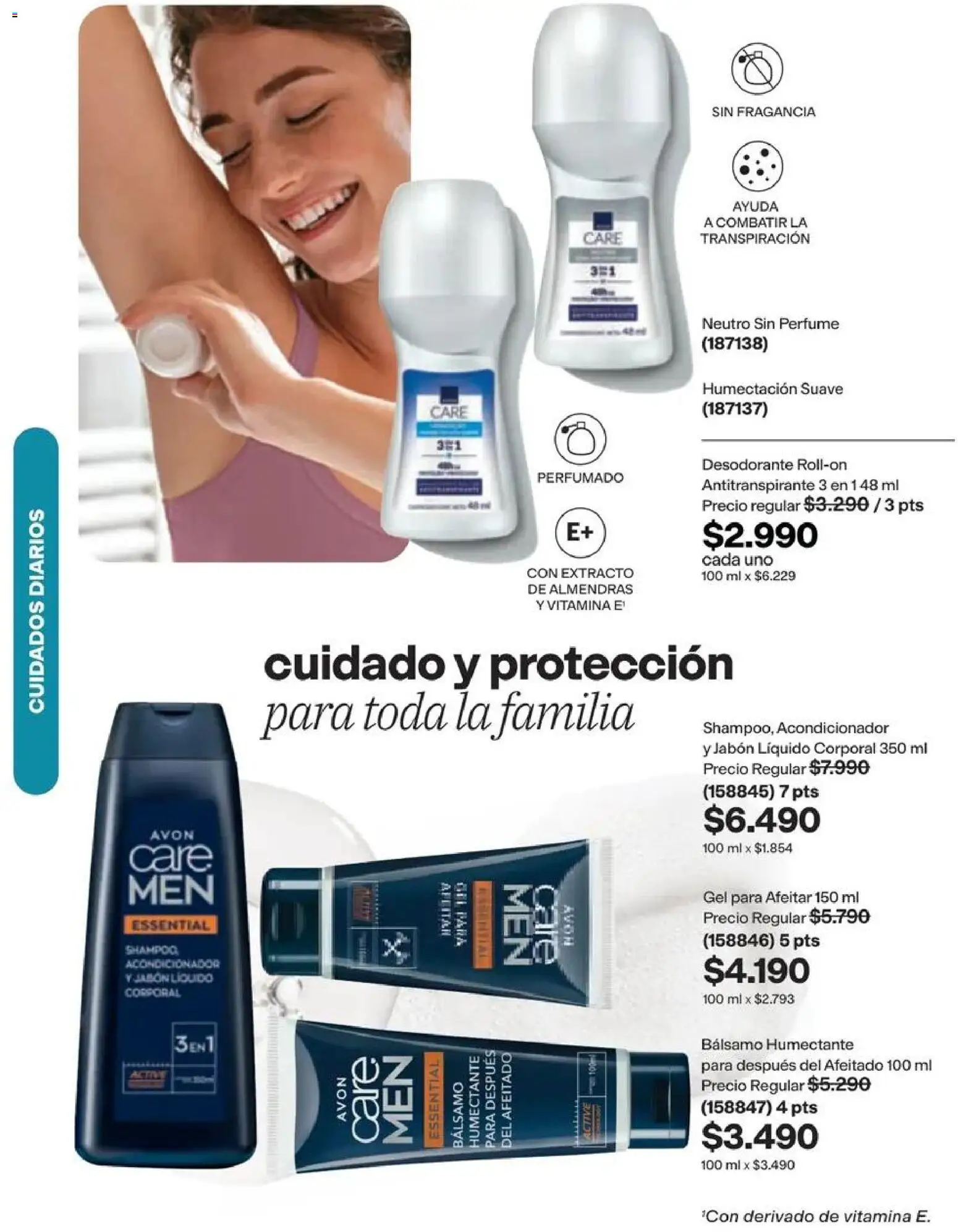 Catálogo Avon Campaña 14 │ válido desde el 15.09.2026 | Página: 109 | Productos: Bálsamo, Jabón, Antitranspirante, Almendras