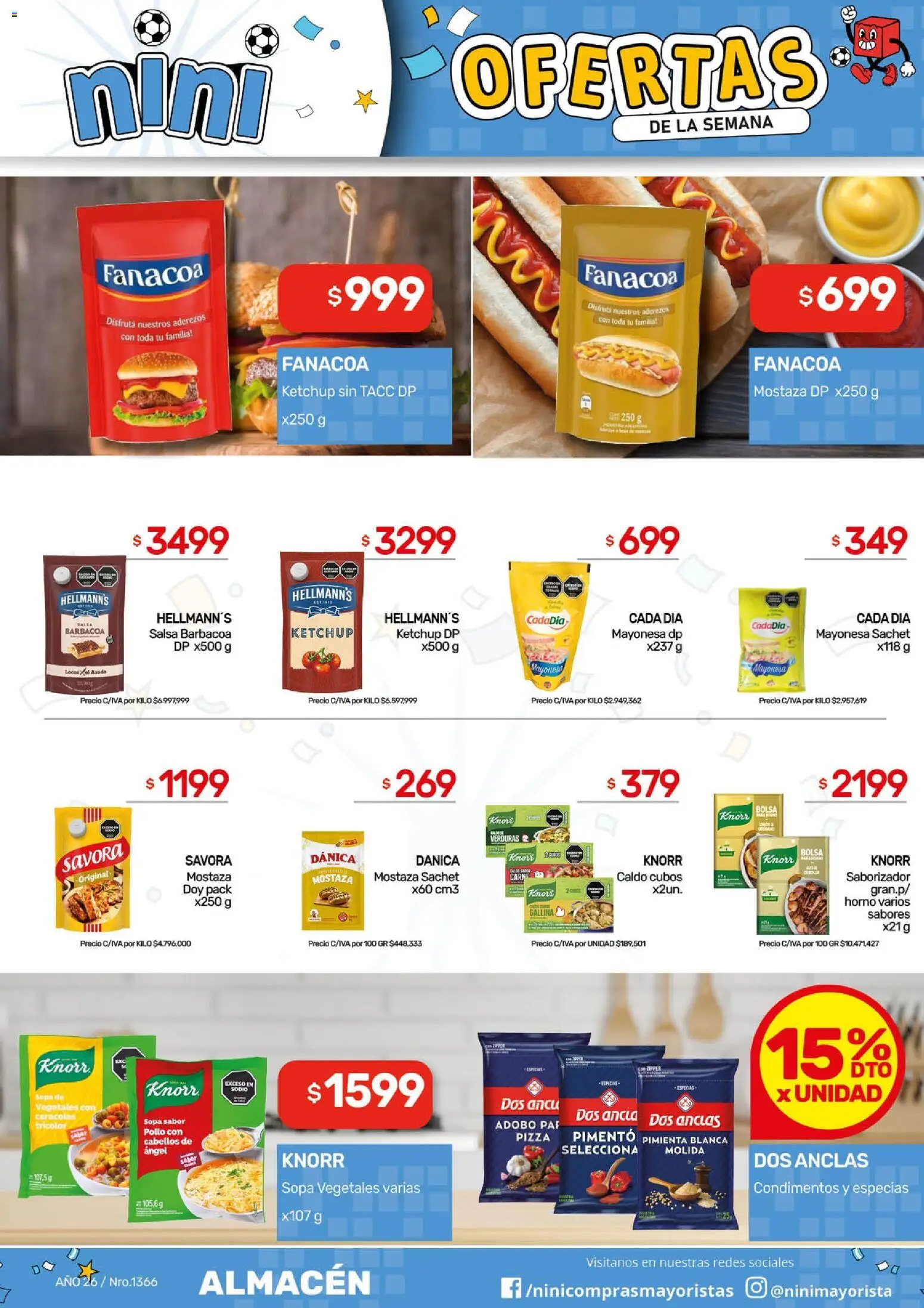 NINI Mayorista ofertas │ válido desde el 29/06/2026 | Página: 22 | Productos: Bolsa, Mostaza, Sopa, Pimienta