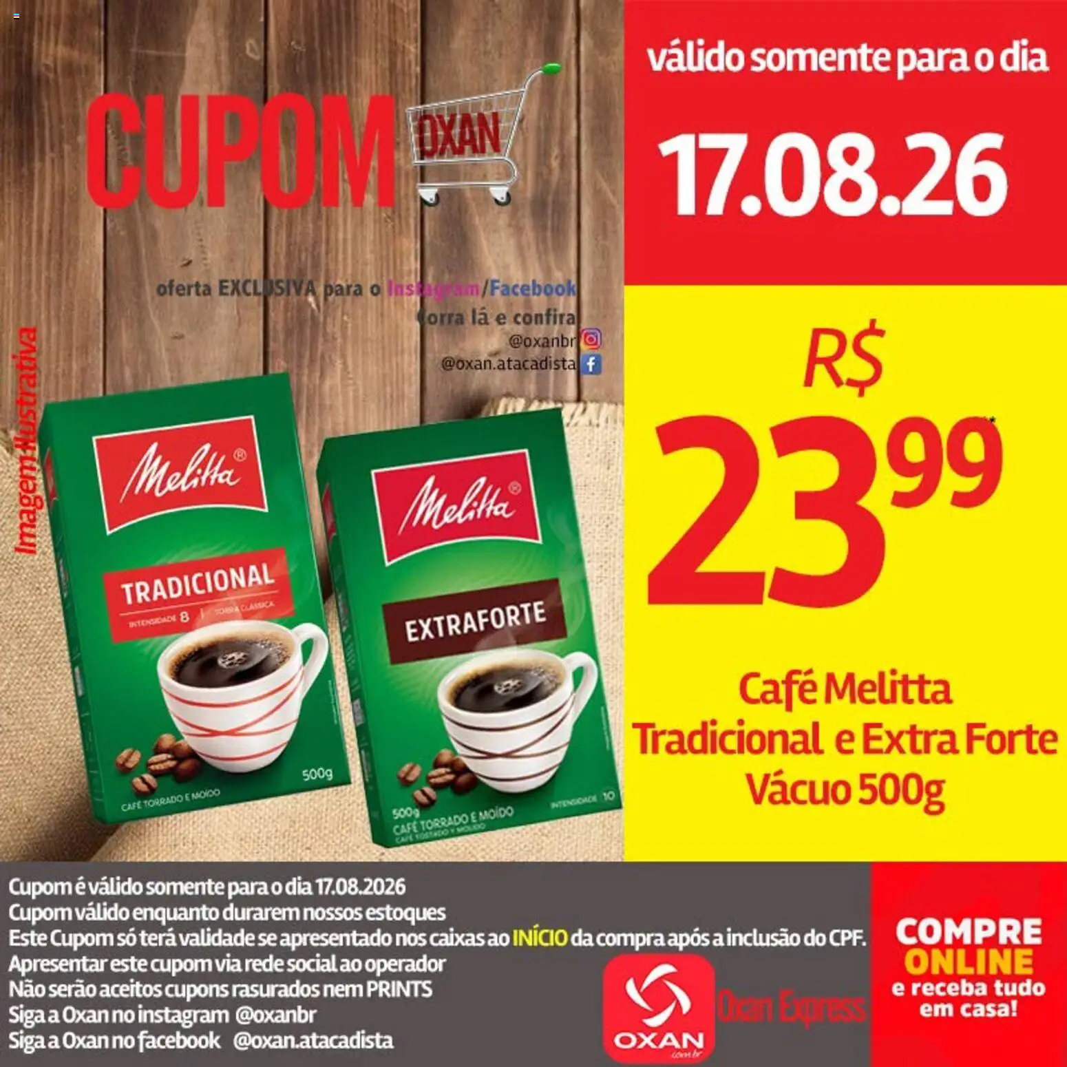 Oxan Atacadista Folheto - válido de 17/08/2026 | Página: 17 | Produtos: Café