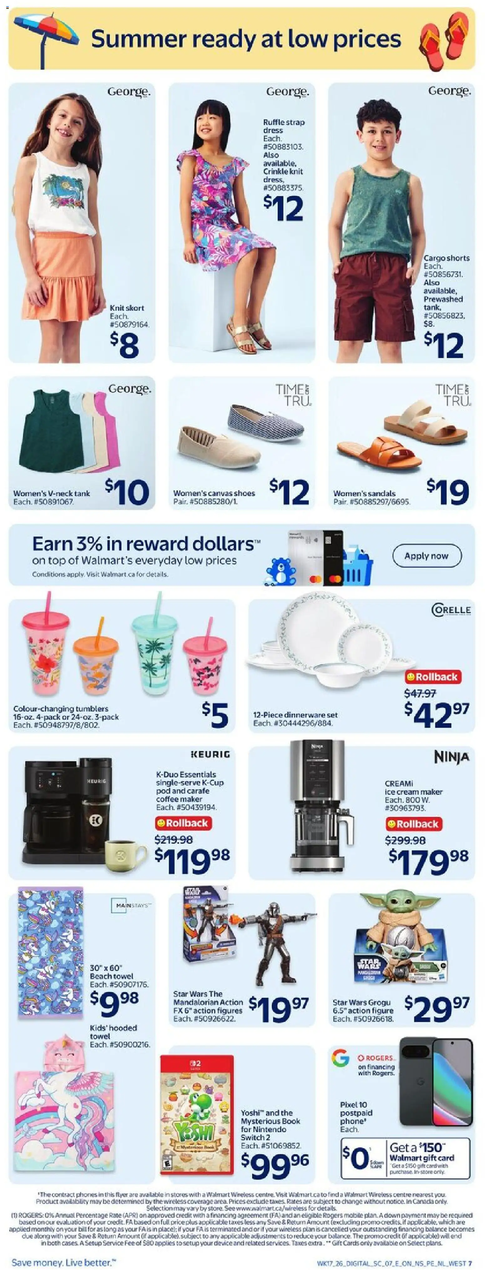 Walmart flyer valid from 21.05.2026 | Page: 10 | Products: Cream, Dress, Coffee maker, Shoes