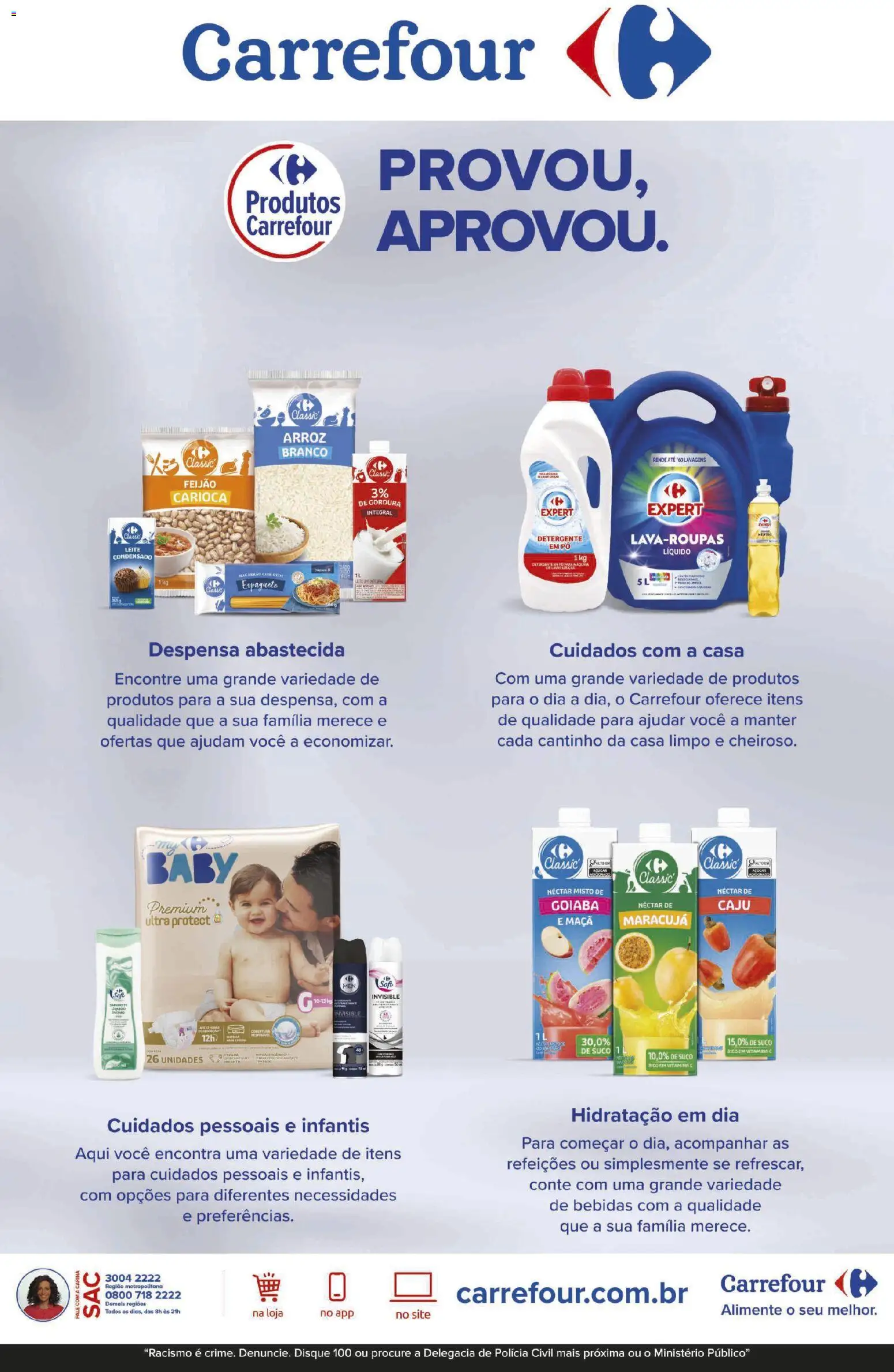 Carrefour Folheto - válido de 20/08/2026 | Página: 11 | Produtos: Feijão, Suco, Vitamina c, Leite em pó