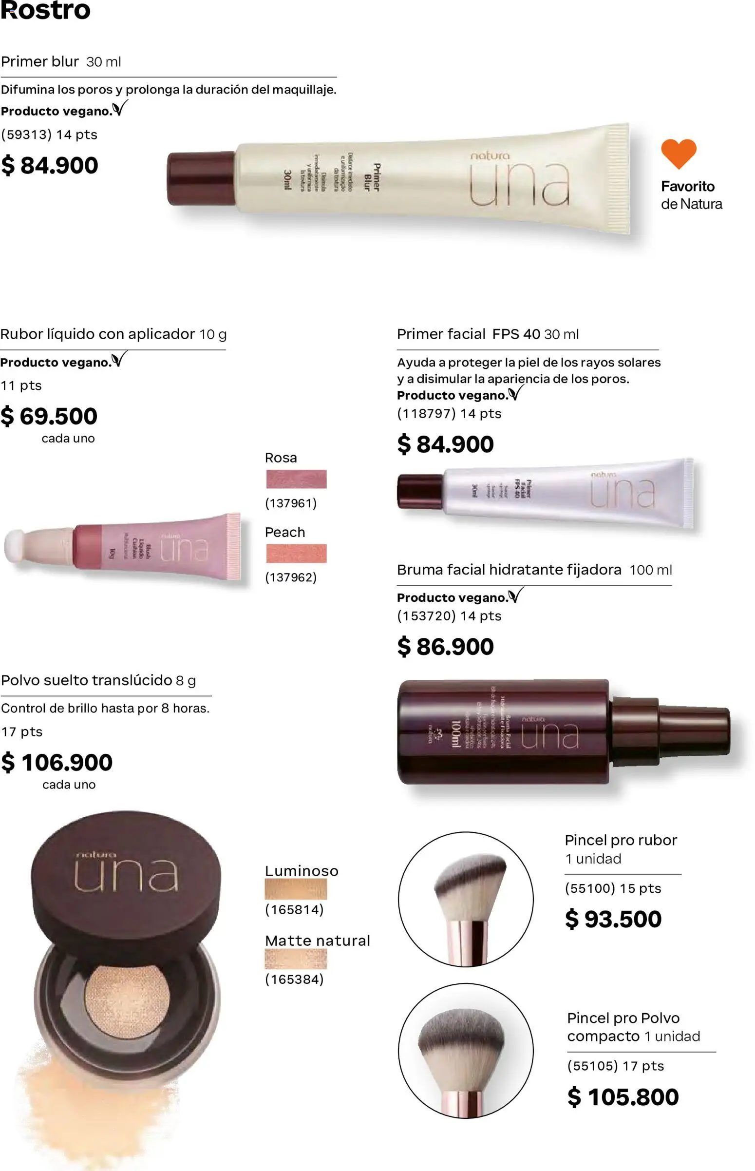Natura revista - valida desde el 29.04.2026 | Página: 77 | Productos: Polvo compacto, Rubor, Brillo, Polvo