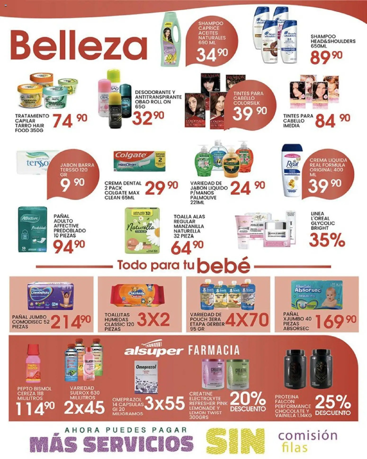 Nuevas ofertas de Alsuper válidas en toda la República Mexicana desde el 19.05.2026. ¡Encuentra las mejores ofertas en Alsuper folleto Casas Grandes! | Página: 4 | Productos: Crema, Toallitas húmedas, Barra, Jabón