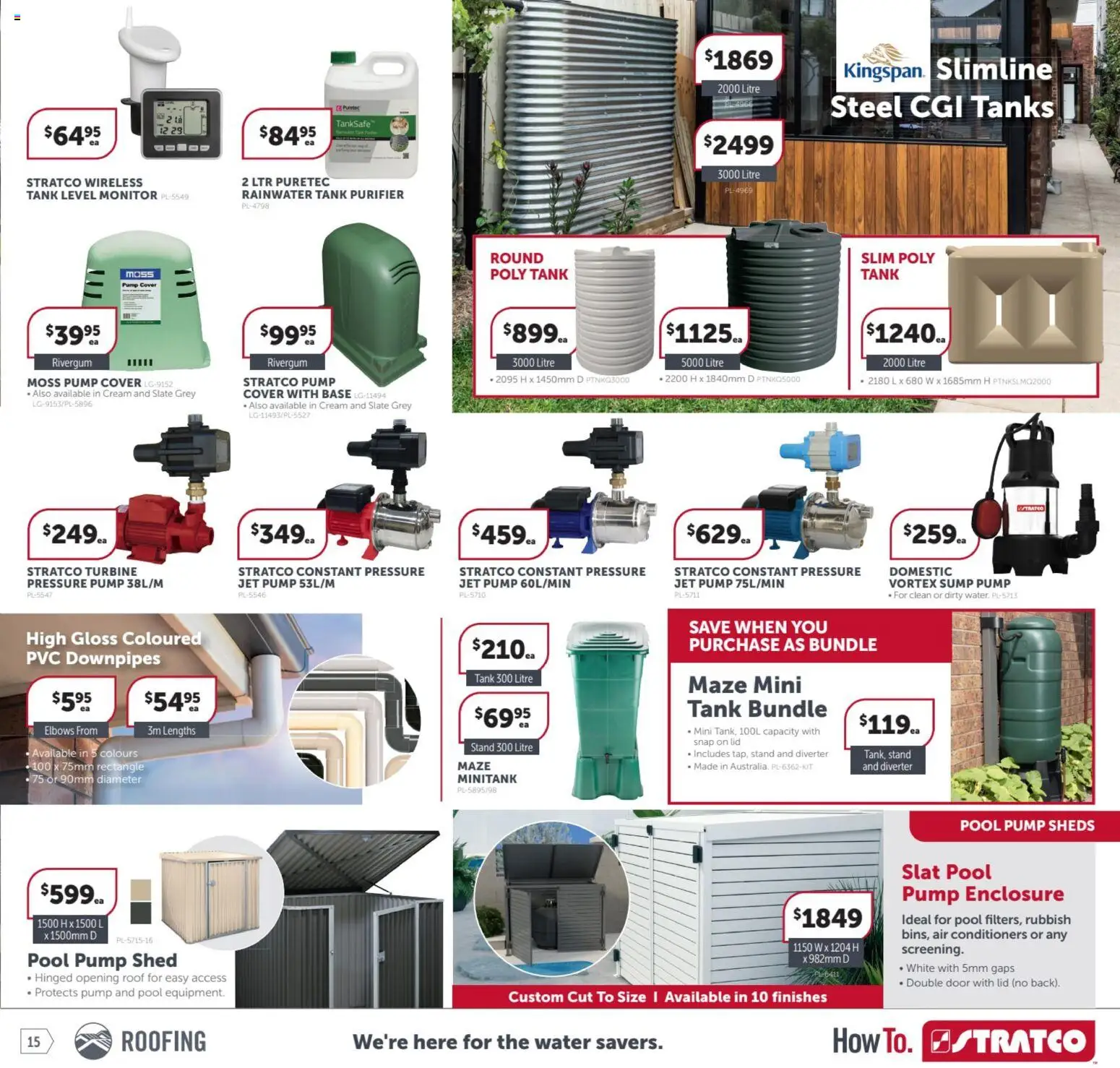 Stratco catalogue - valid from 17.04.2026 | Page: 15 | Products: Door, Cream, Water, Shed