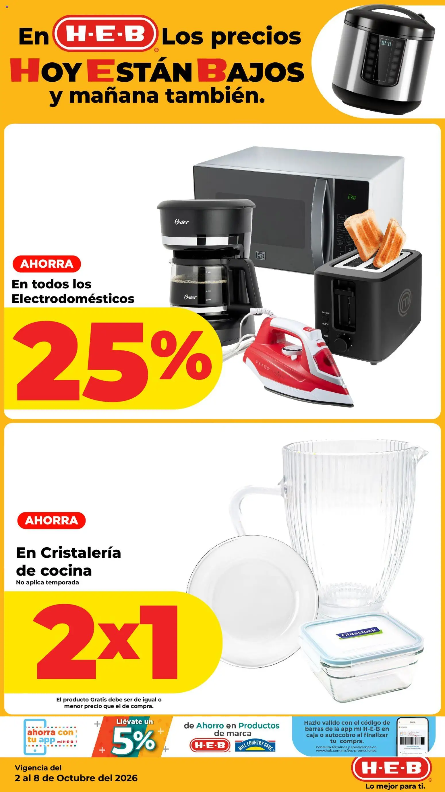 Nuevas ofertas de H-E-B válidas en toda la República Mexicana desde el 02/10/2026. ¡Encuentra las mejores ofertas en H-E-B folleto! | Página: 9