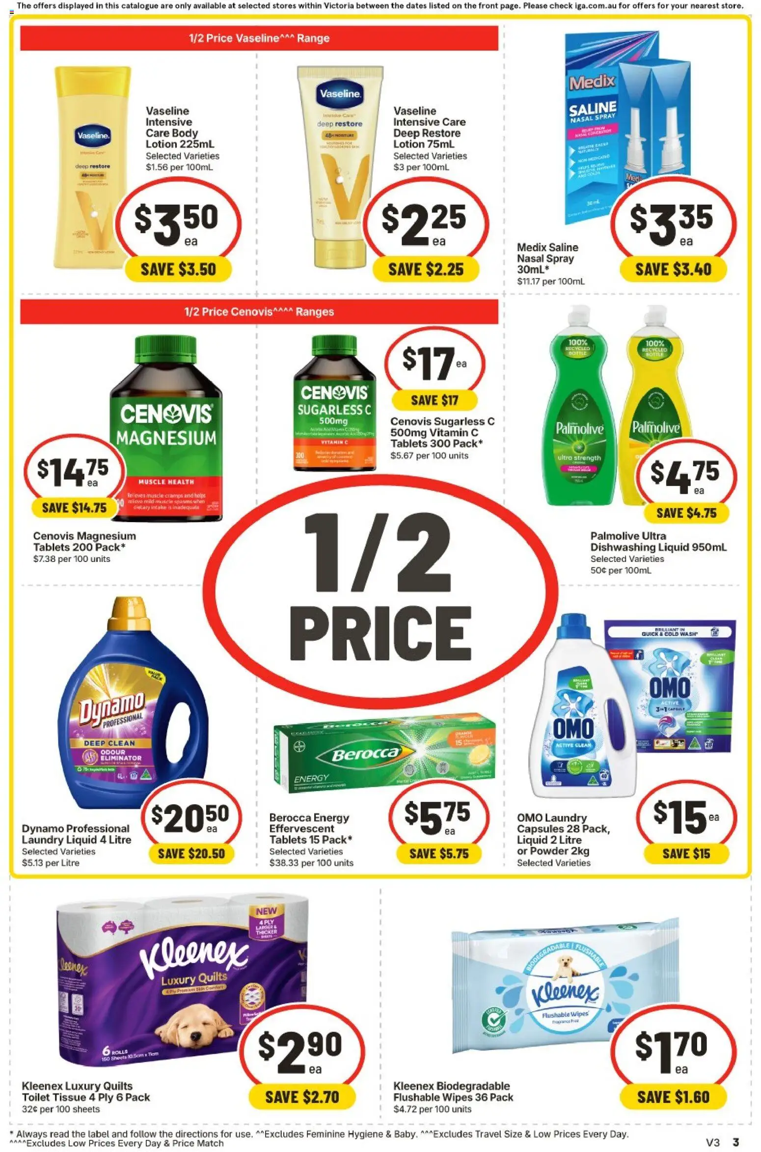 IGA catalogue - valid from 22/07/2026 | Page: 4 | Products: Toilet, Lotion, Nasal spray, Tablets