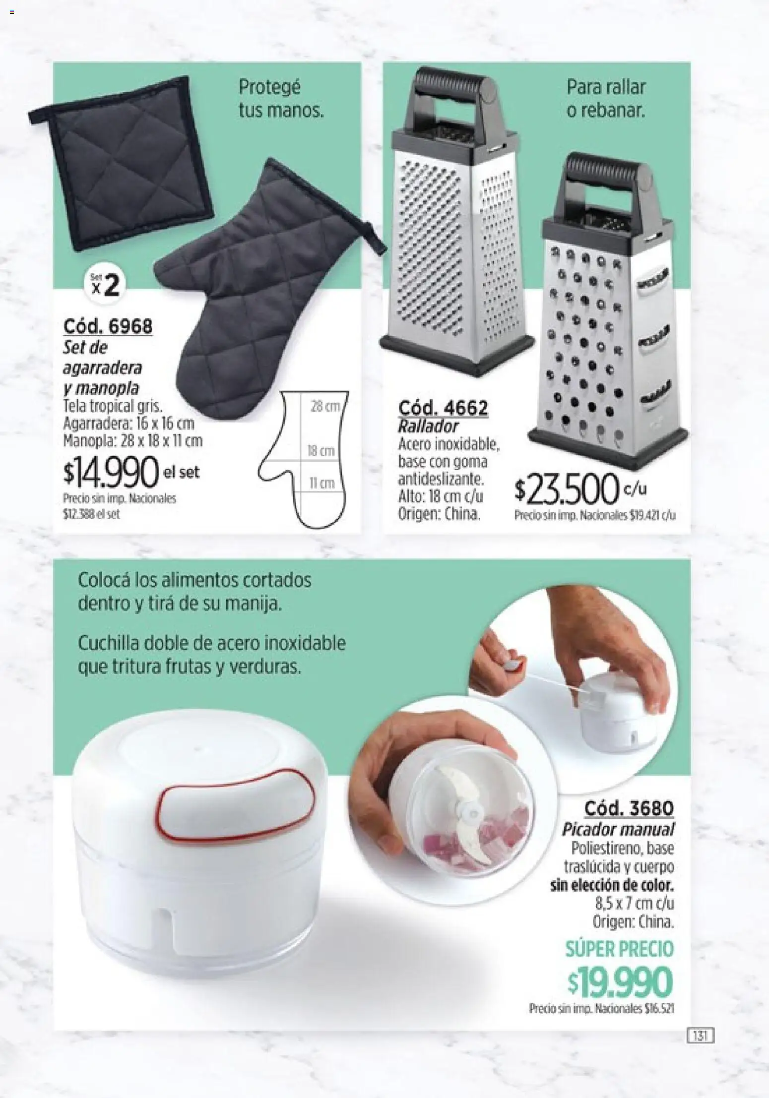 Amodil - Campaña 11 │ válido desde el 01.07.2026 | Página: 131 | Productos: Rallar, Manopla