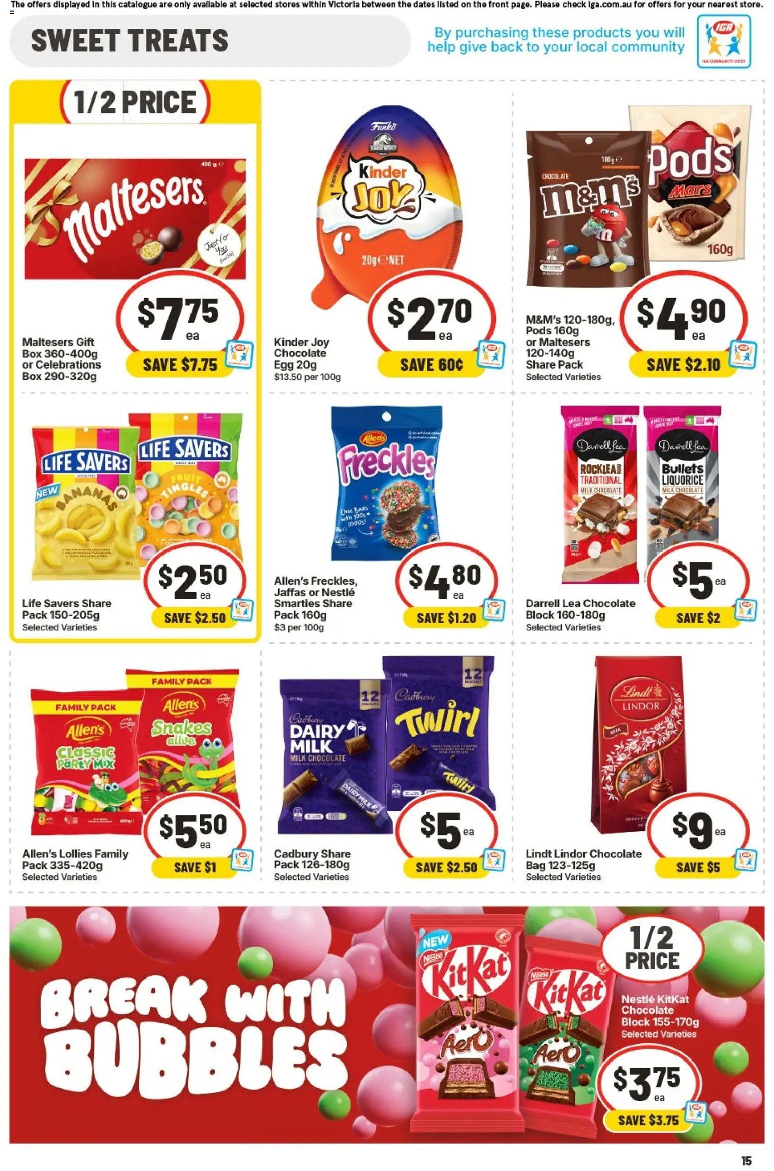 Ritchies catalogue - valid from 12/08/2026 | Page: 15 | Products: Box, Chocolate, Lollies, Lindt
