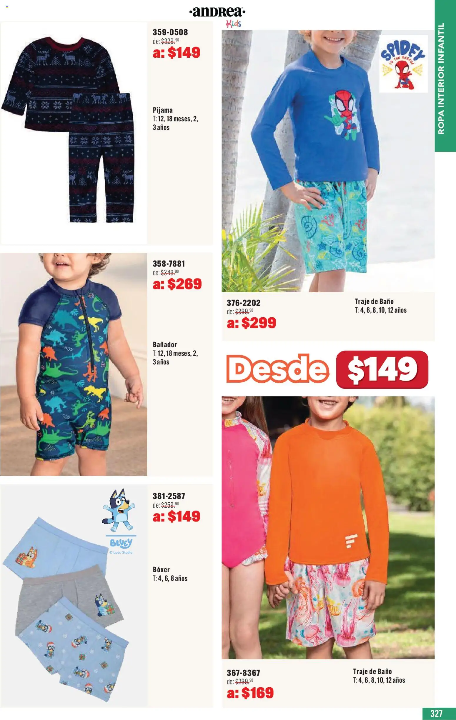 Nuevas ofertas de Andrea válidas en toda la República Mexicana desde el 03.05.2026. ¡Encuentra las mejores ofertas en Andrea catálogo Outlet! | Página: 327 | Productos: Pijama, Ropa, Ropa interior, Traje de baño