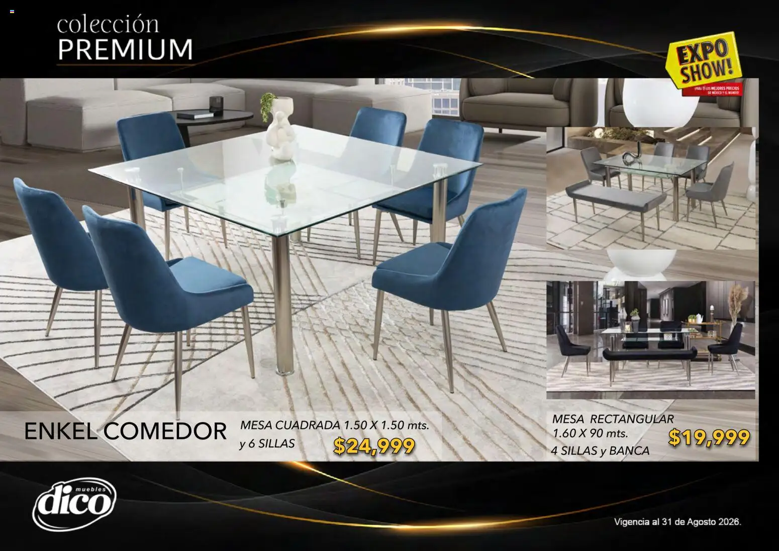 Nuevas ofertas de Muebles Dico válidas en toda la República Mexicana desde el 01/08/2026. ¡Encuentra las mejores ofertas en Muebles Dico catálogo Colección Premium! | Página: 61 | Productos: Mesa, Té
