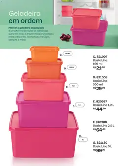 Tupperware catálogo Vitrine 06 - Pré-Visualização do folheto da loja Tupperware, válido de 01/06/2026 | Página: 27 | Produtos: Geladeira