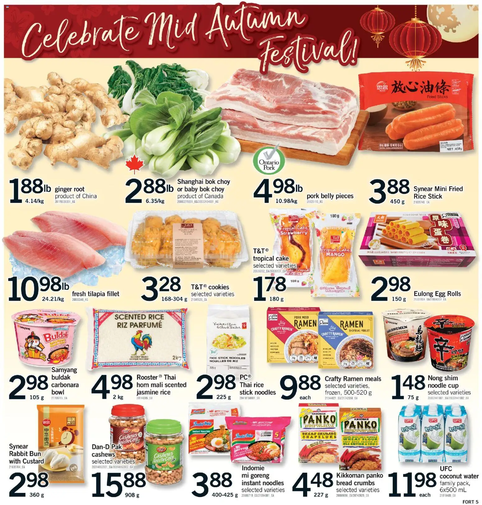 Fortinos flyer valid from Sep 24, 2026 | Page: 6 | Products: Cookies, Whole wheat flour, Bread, Pork