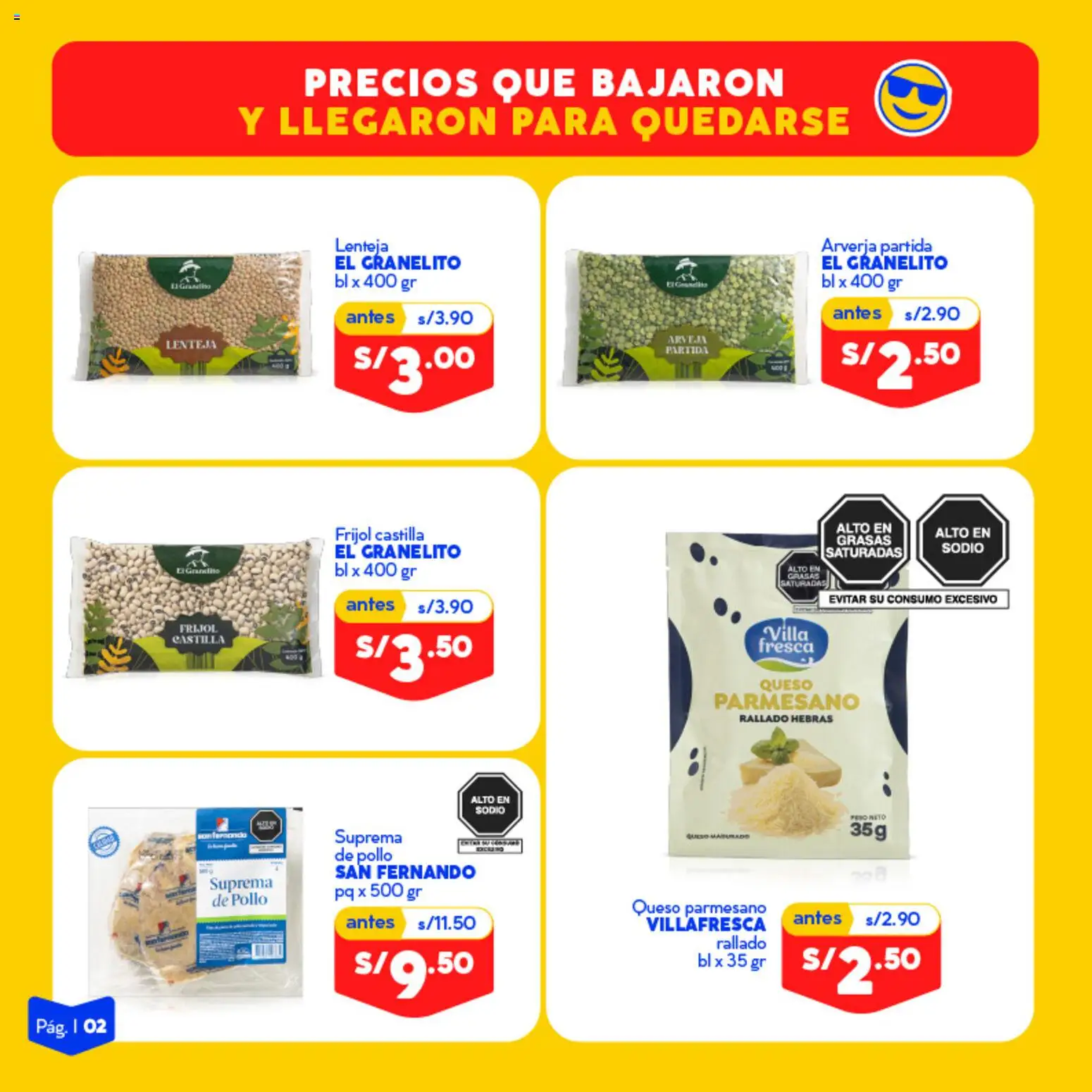 Catálogo Mass válido desde 15/07/2026 | Página: 2 | Productos: Queso, Queso parmesano, Peso