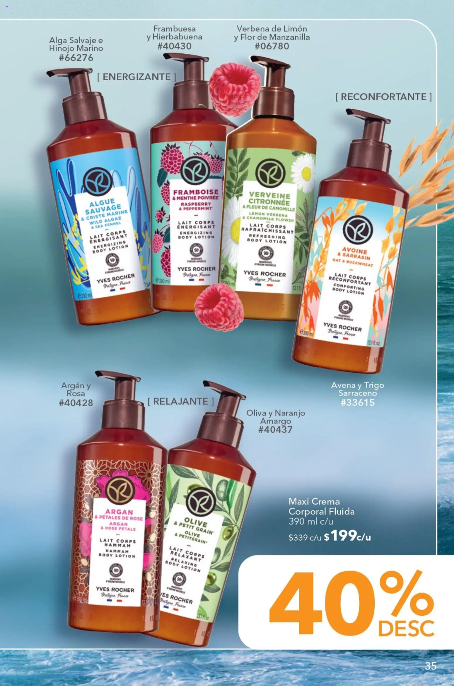 Nuevas ofertas de Yves Rocher válidas en toda la República Mexicana desde el 04/08/2026. ¡Encuentra las mejores ofertas en Yves Rocher campaña 11 2026! | Página: 37 | Productos: Avena, Crema, Limón, Body