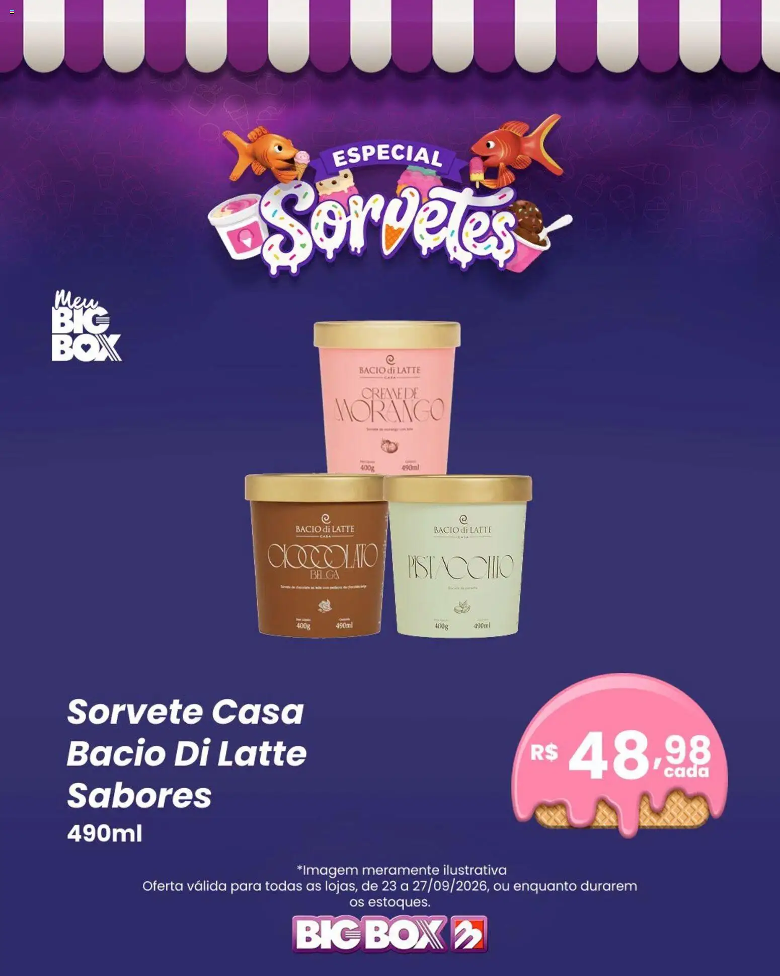 Big Box Folheto - válido de 23/09/2026 | Página: 2 | Produtos: Sorvete