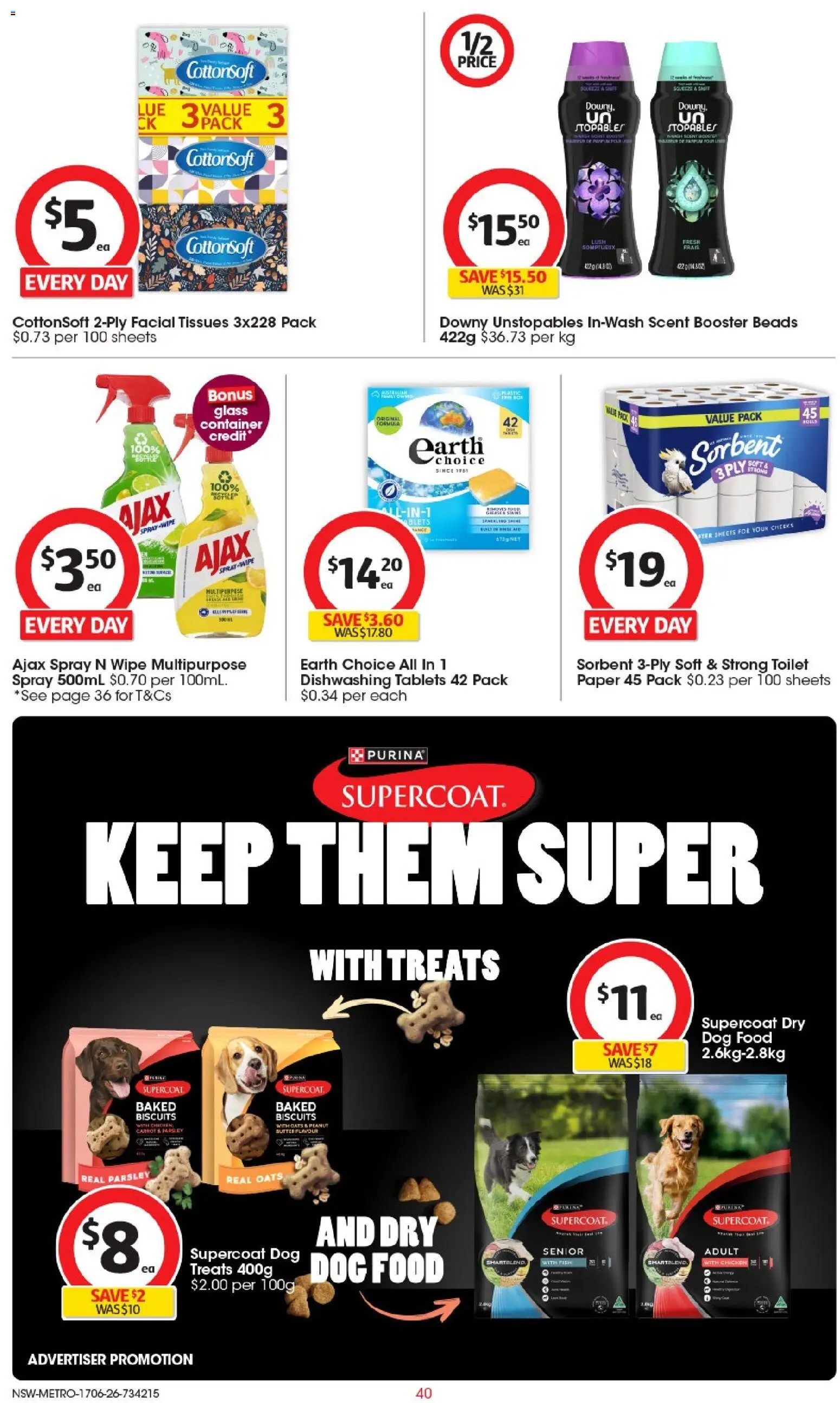 Coles catalogue - valid from 17.06.2026 | Page: 40 | Products: Fish, Dog food, Parsley, Tissues