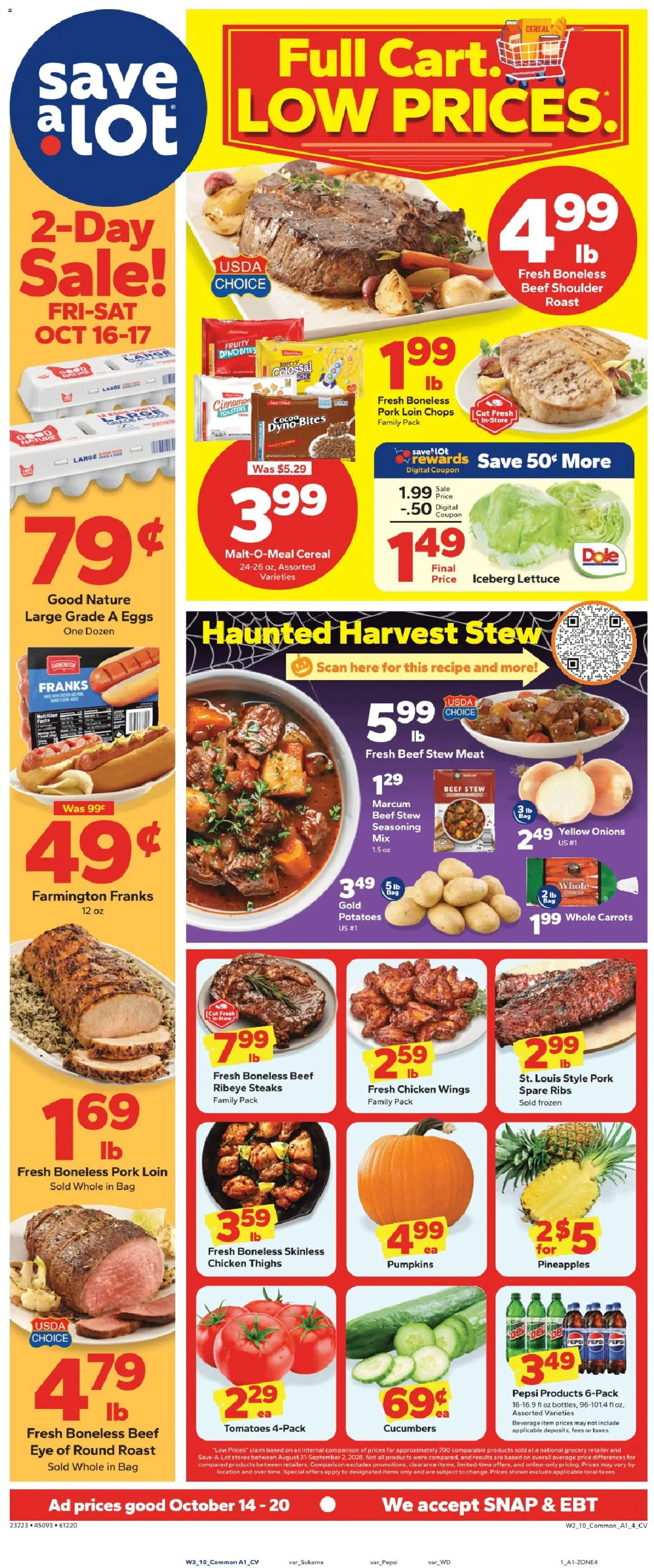 Save a Lot Weekly Ad - valid from 10/14/2026 | Page: 1