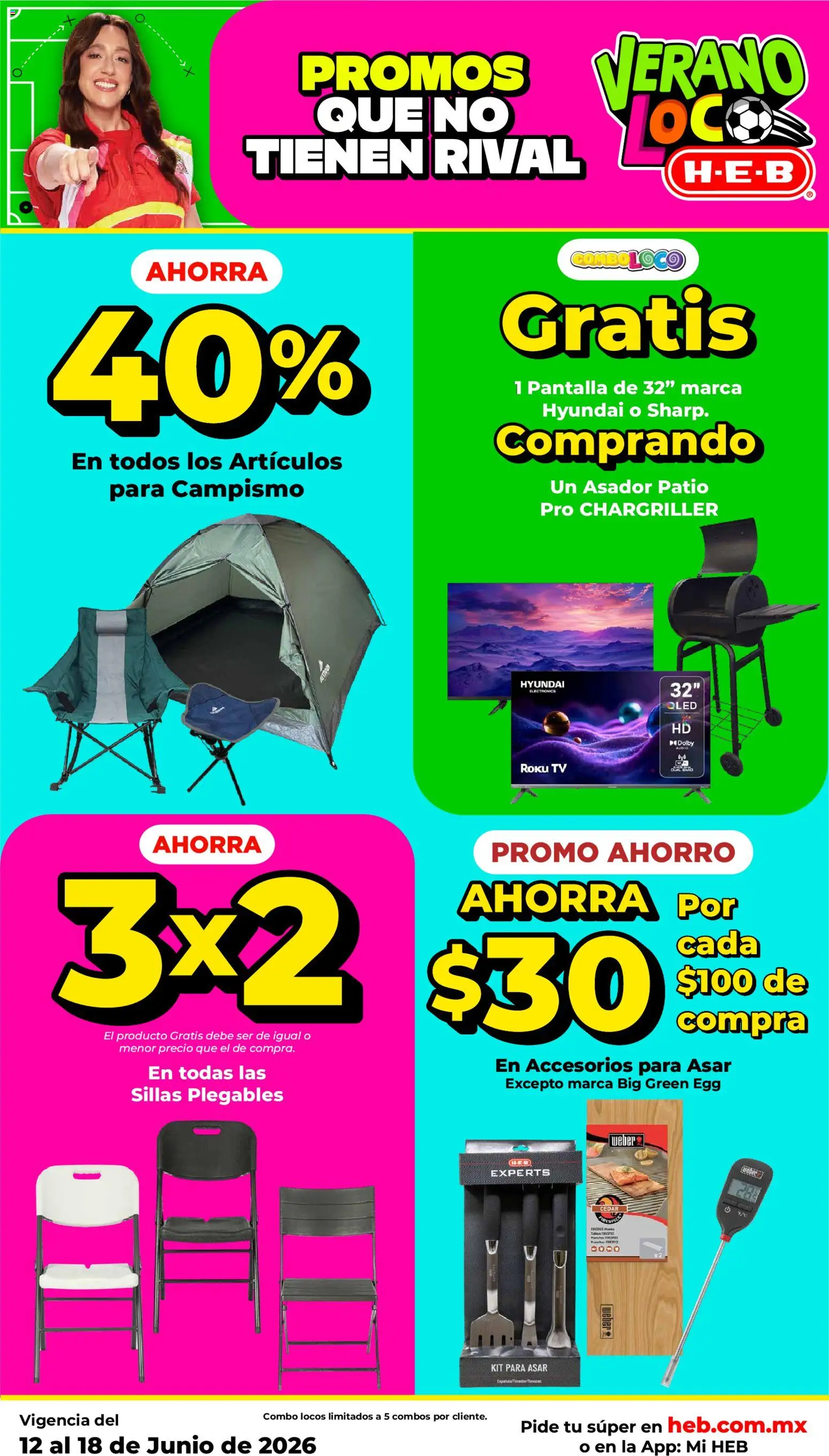 Nuevas ofertas de H-E-B válidas en toda la República Mexicana desde el 12.06.2026. ¡Encuentra las mejores ofertas en H-E-B folleto! | Página: 18