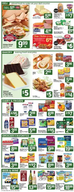 Preview of Shaw's weekly ads valid from 07/17/2026 | Page: 3 | Products: Bakery, Bread, Water, Cheesecake